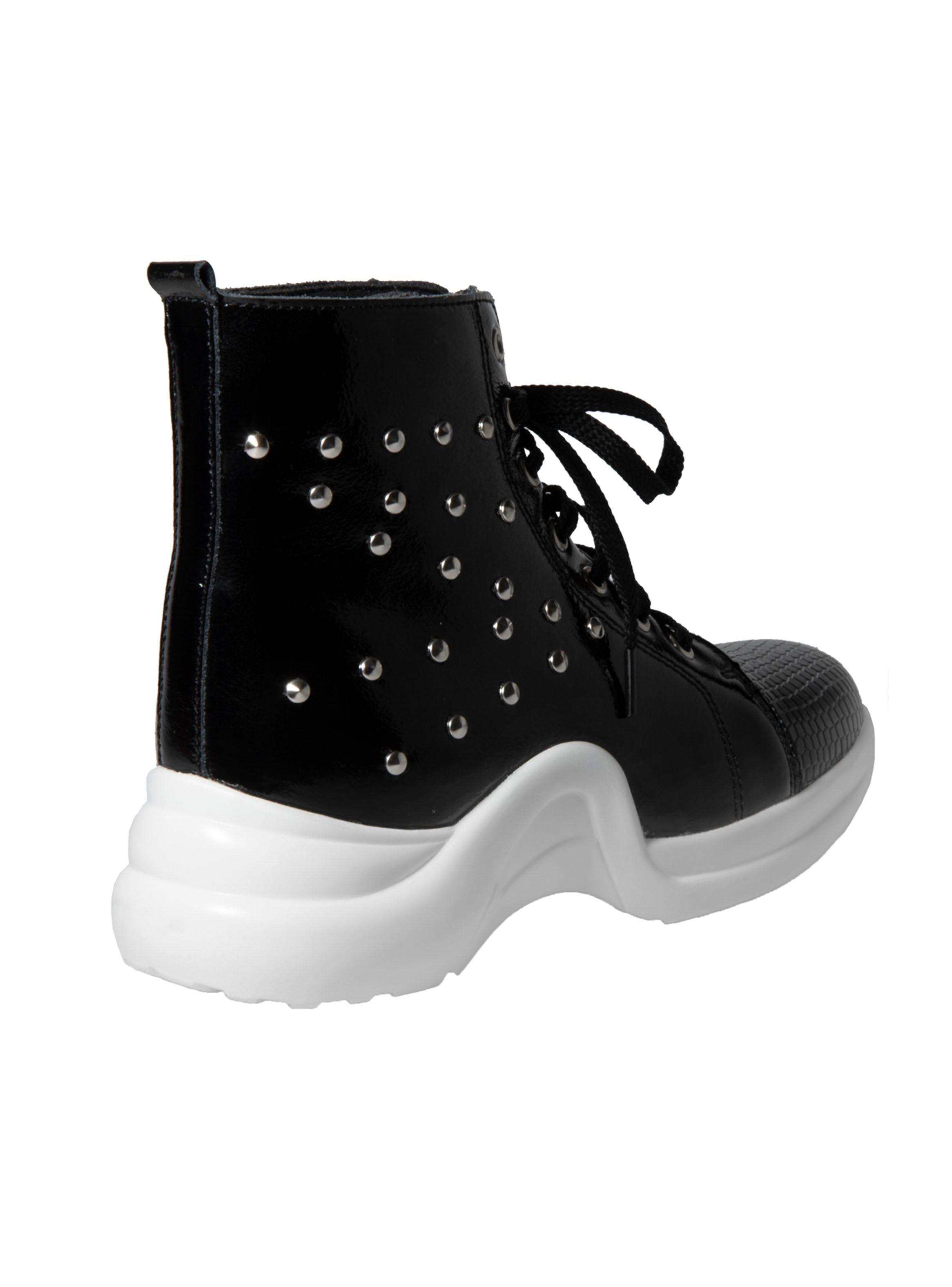 Zapatilla Exótica Boston Negro Mujer-2