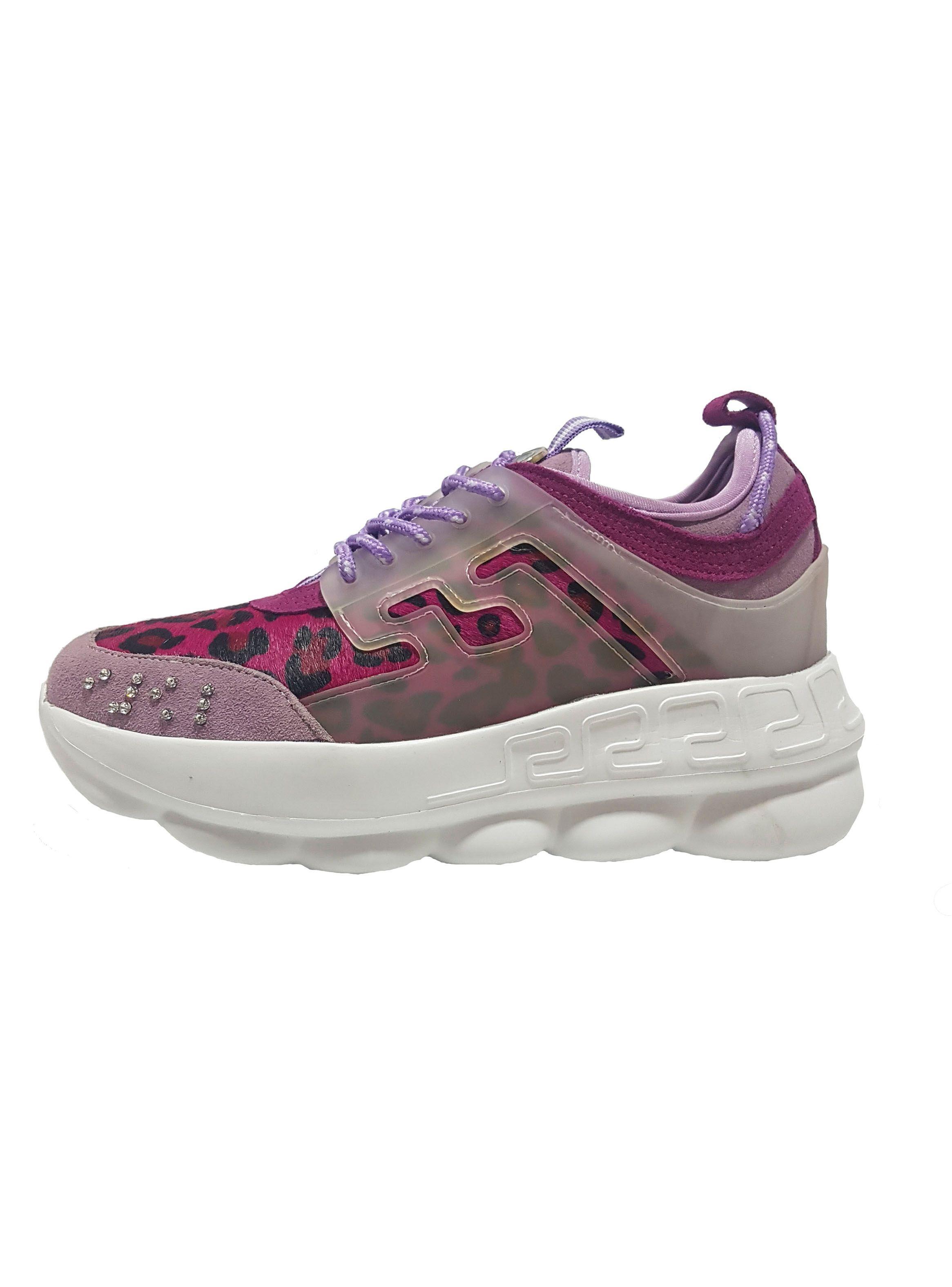 Zapatilla Exótica Imperia Fucsia Mujer-2