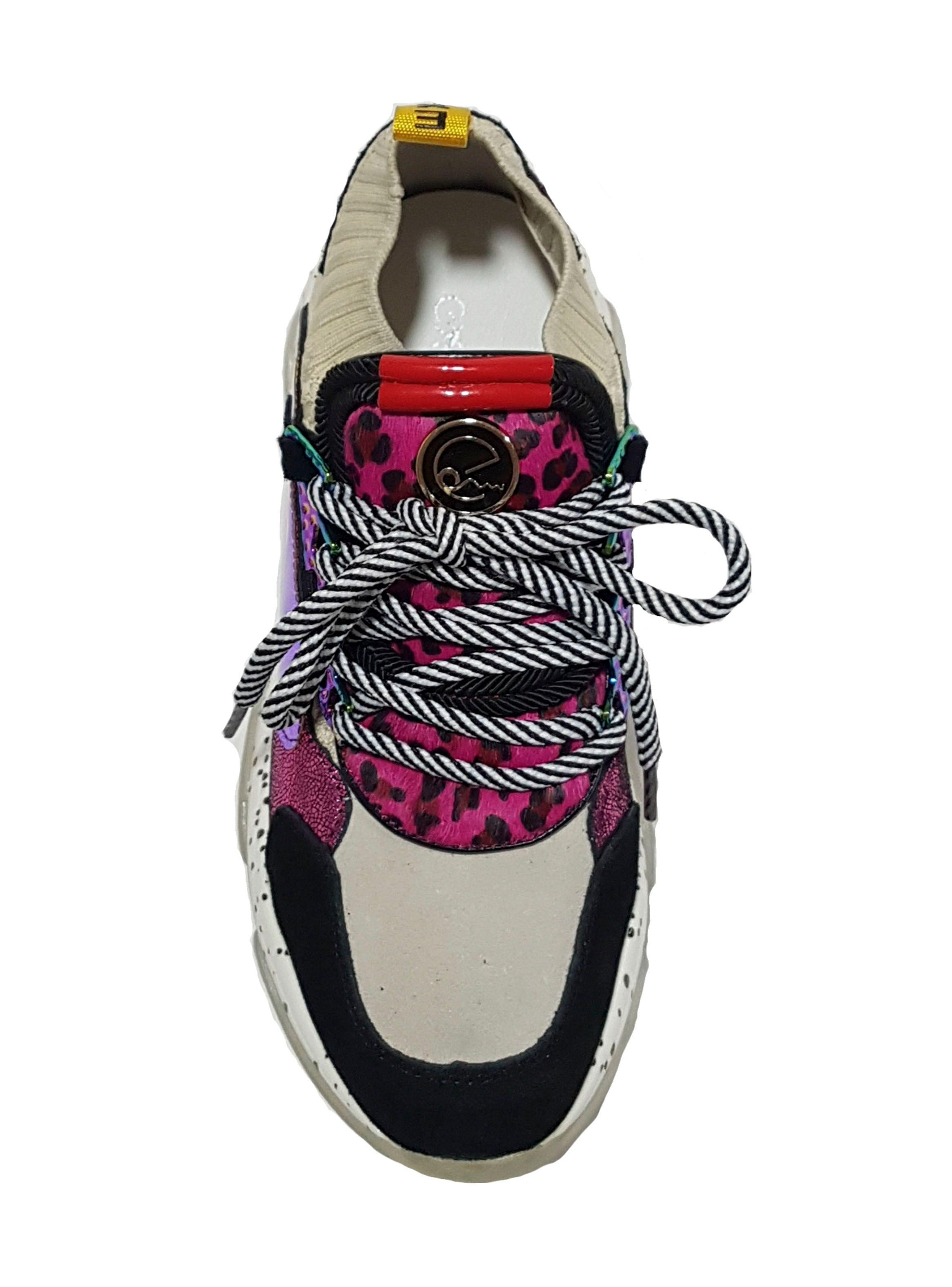 Zapatilla Exótica Alba Fucsia Mujer-1