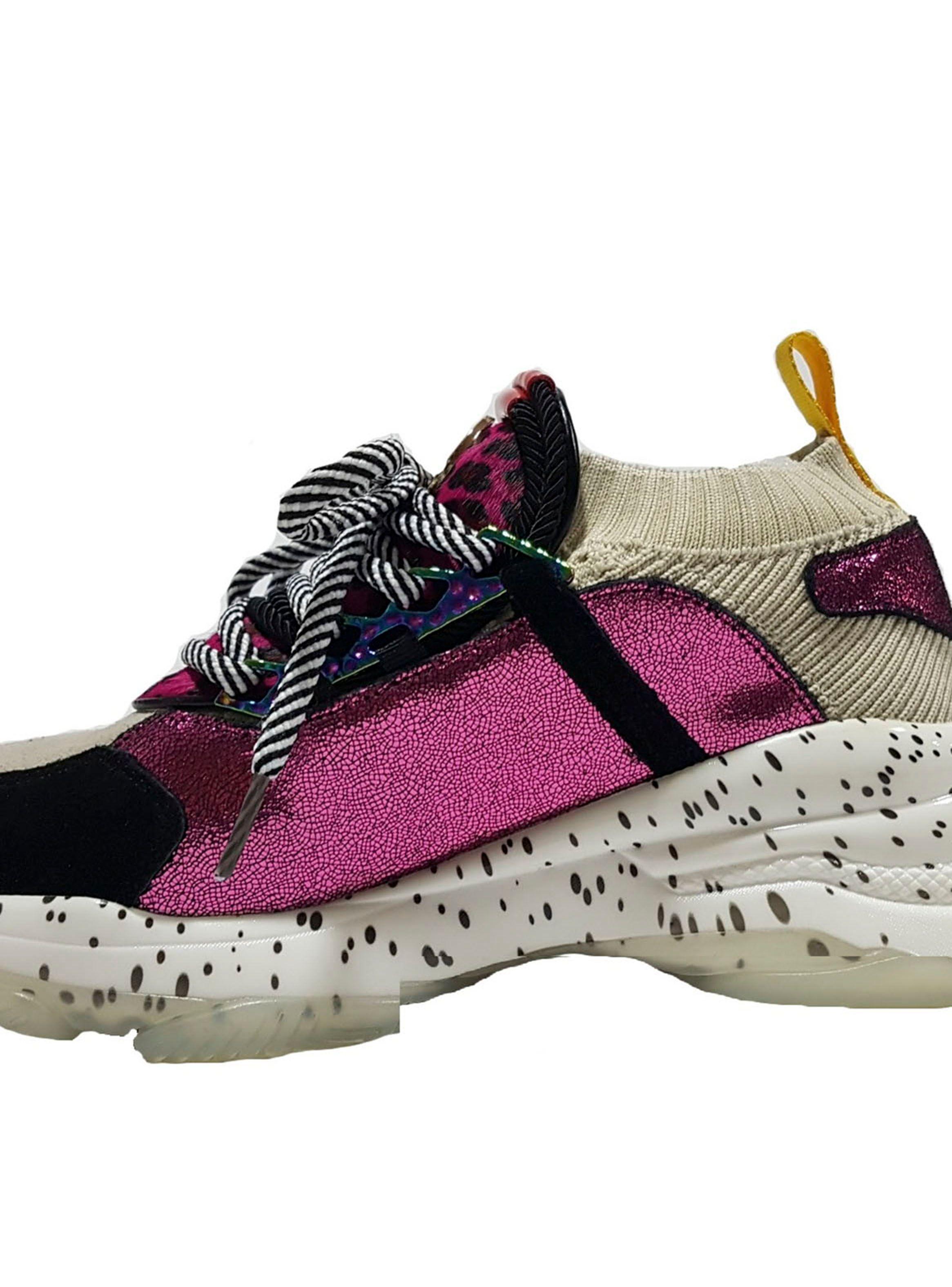 Zapatilla Exótica Alba Fucsia Mujer-2