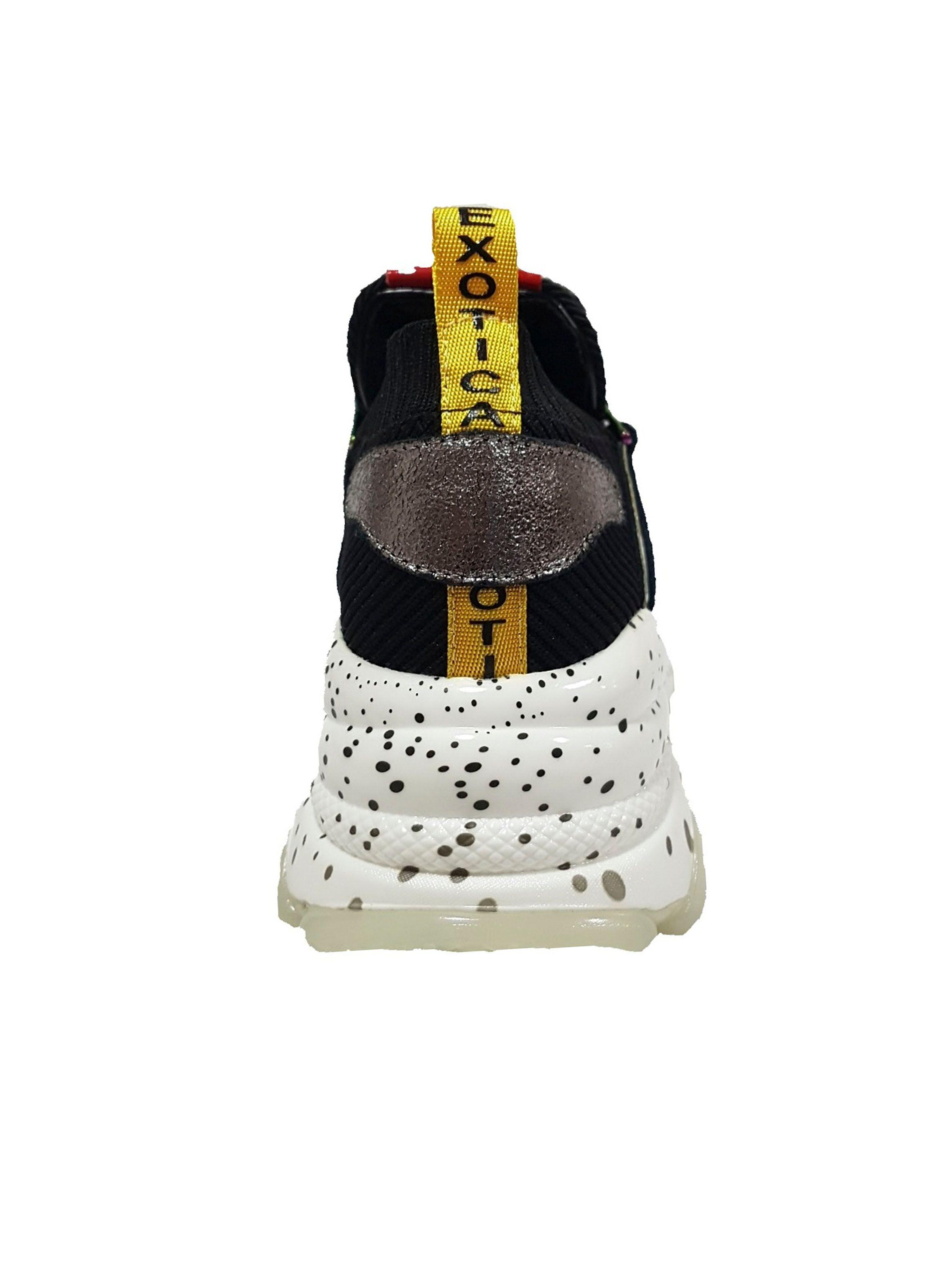 Zapatilla Exótica Alba Negro Mujer-3