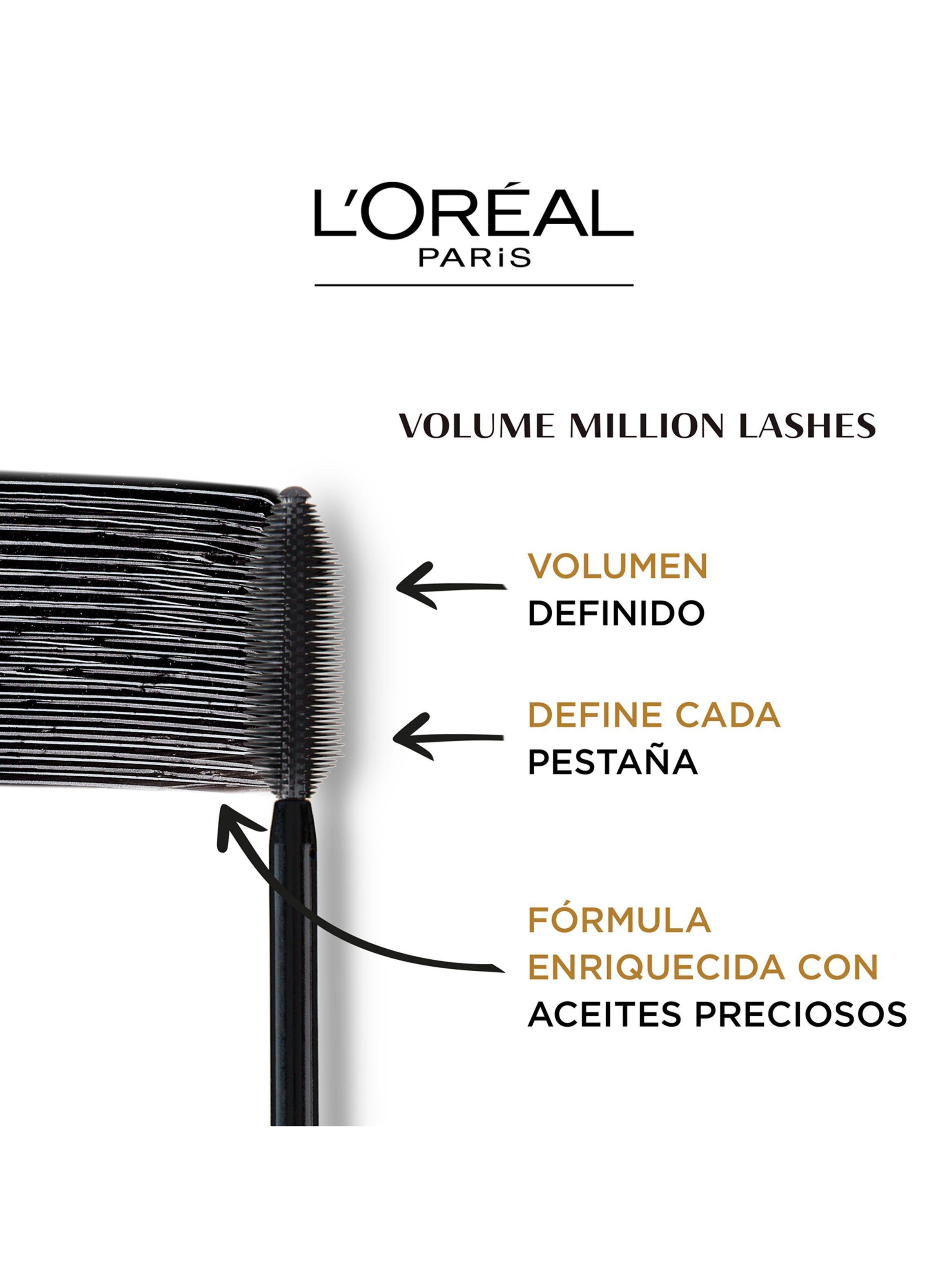 Máscara L'Oréal Pestañas Volume Million Lashes Waterproof-5