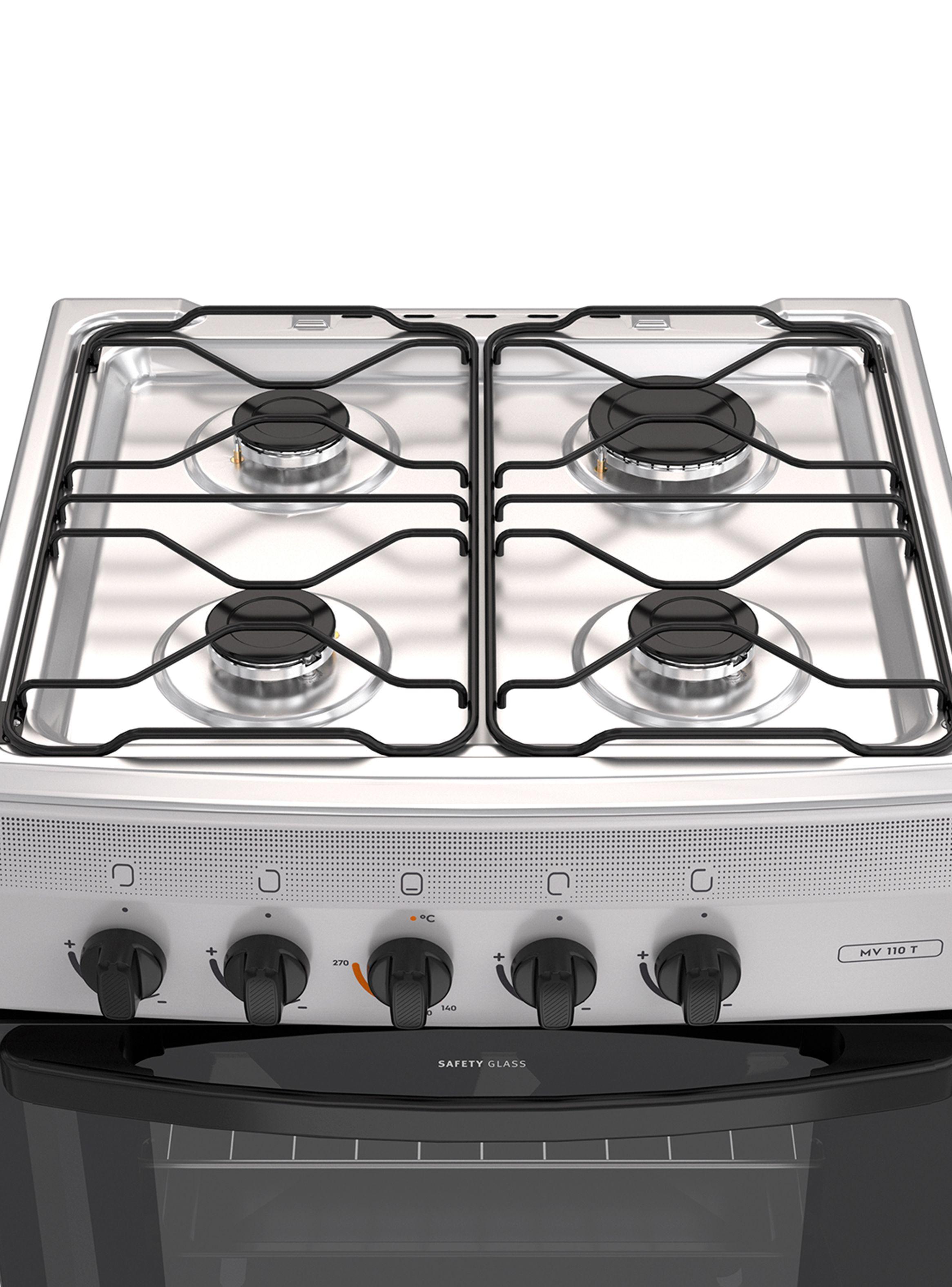 Cocina a Gas 4 Quemadores MV 110 T Blanco-2