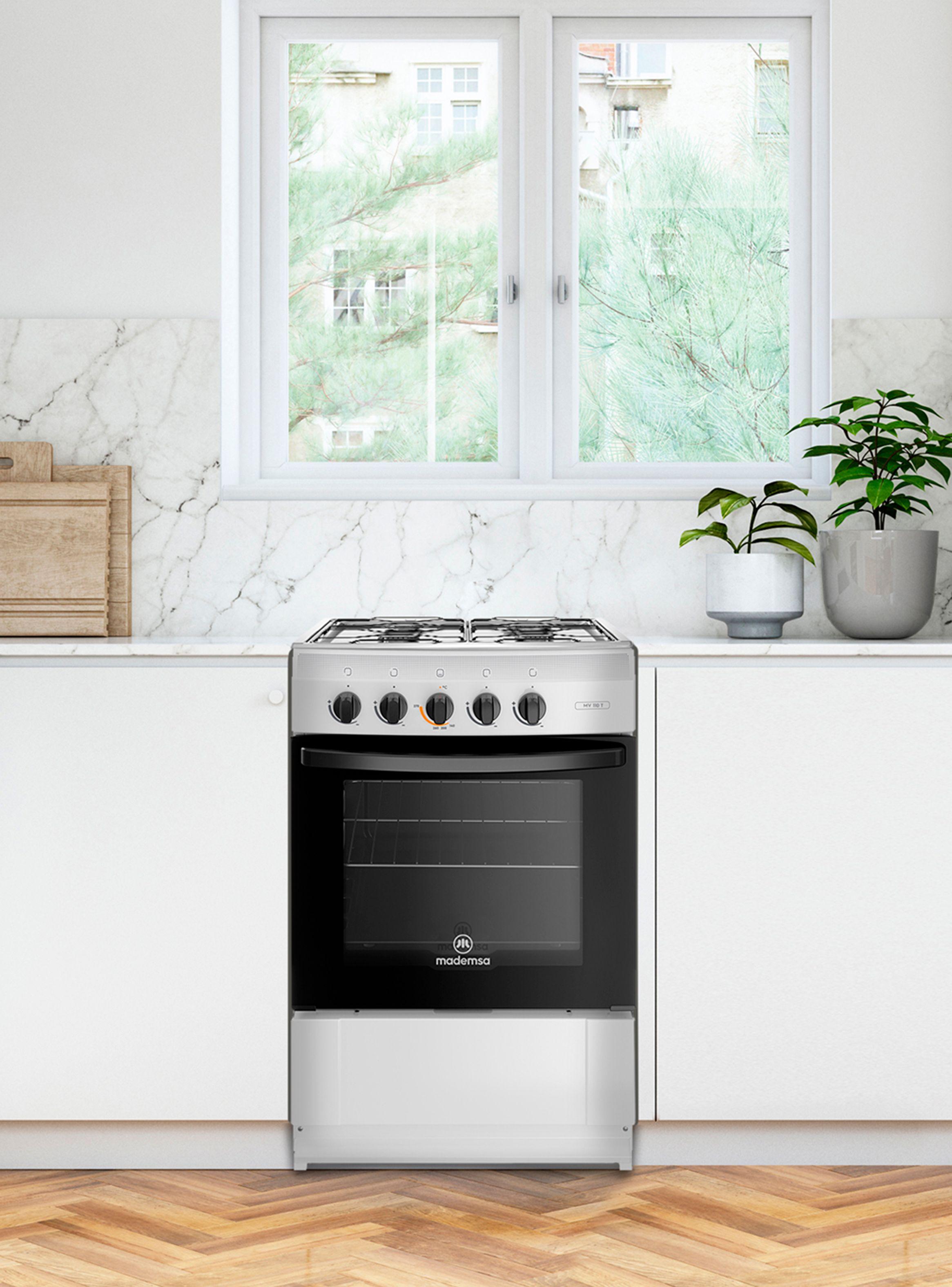 Cocina a Gas 4 Quemadores MV 110 T Blanco-4
