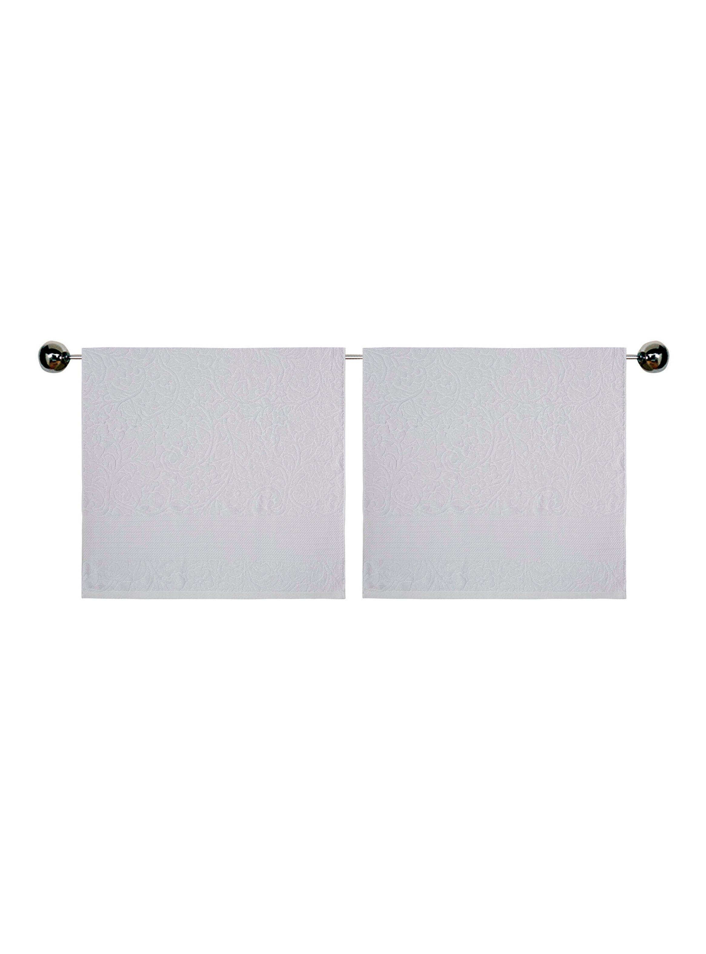 Set Toalla de Visita 30 x 50 cm Floreada-0
