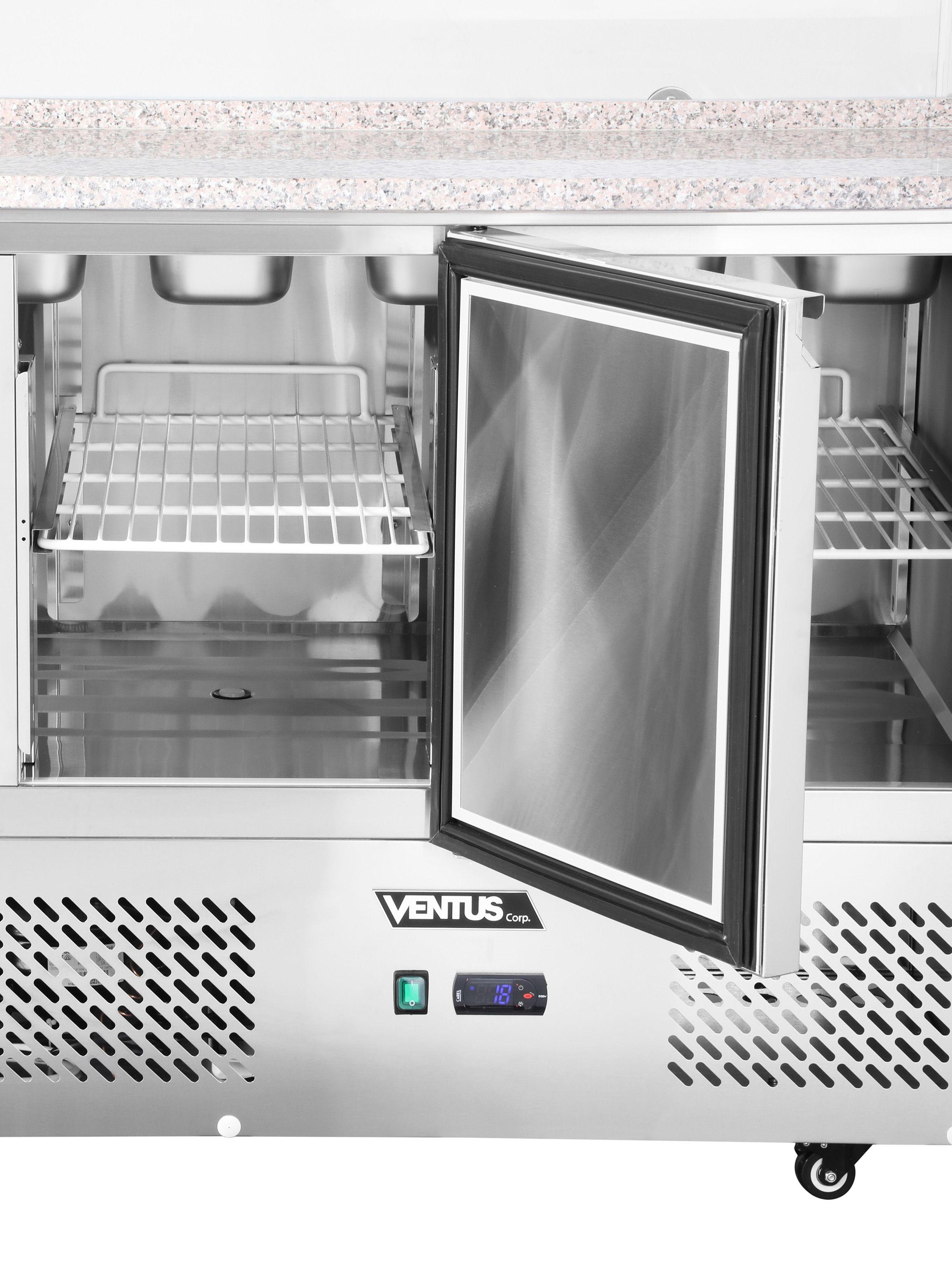 Mesón Saladette Ventus 380L VMRSL-395-4