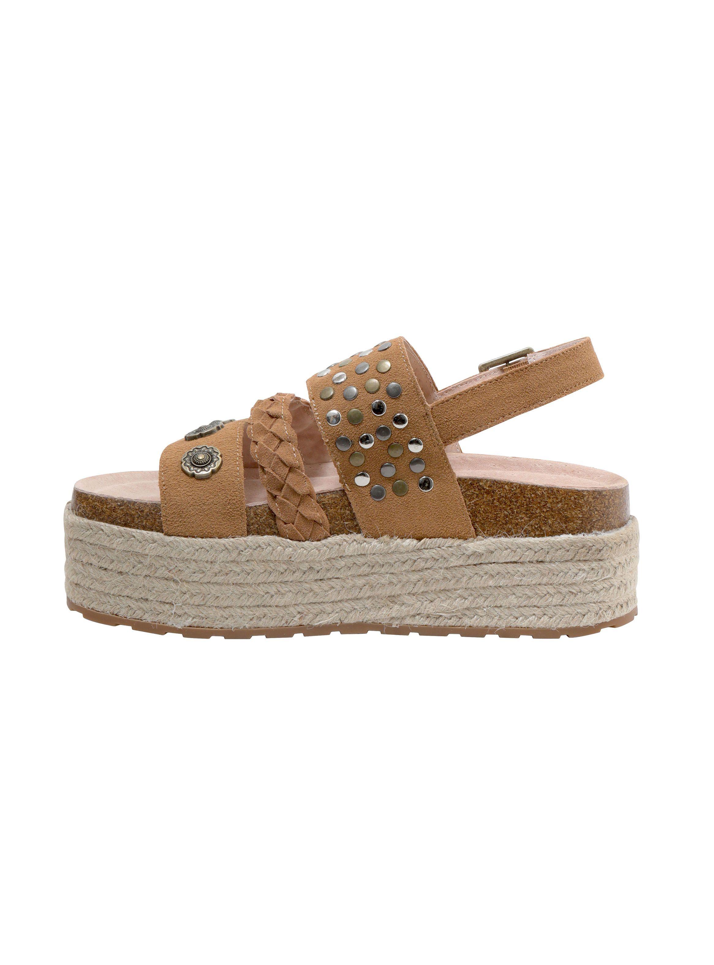 Sandalia Romano Mujer 210512 Camel-1