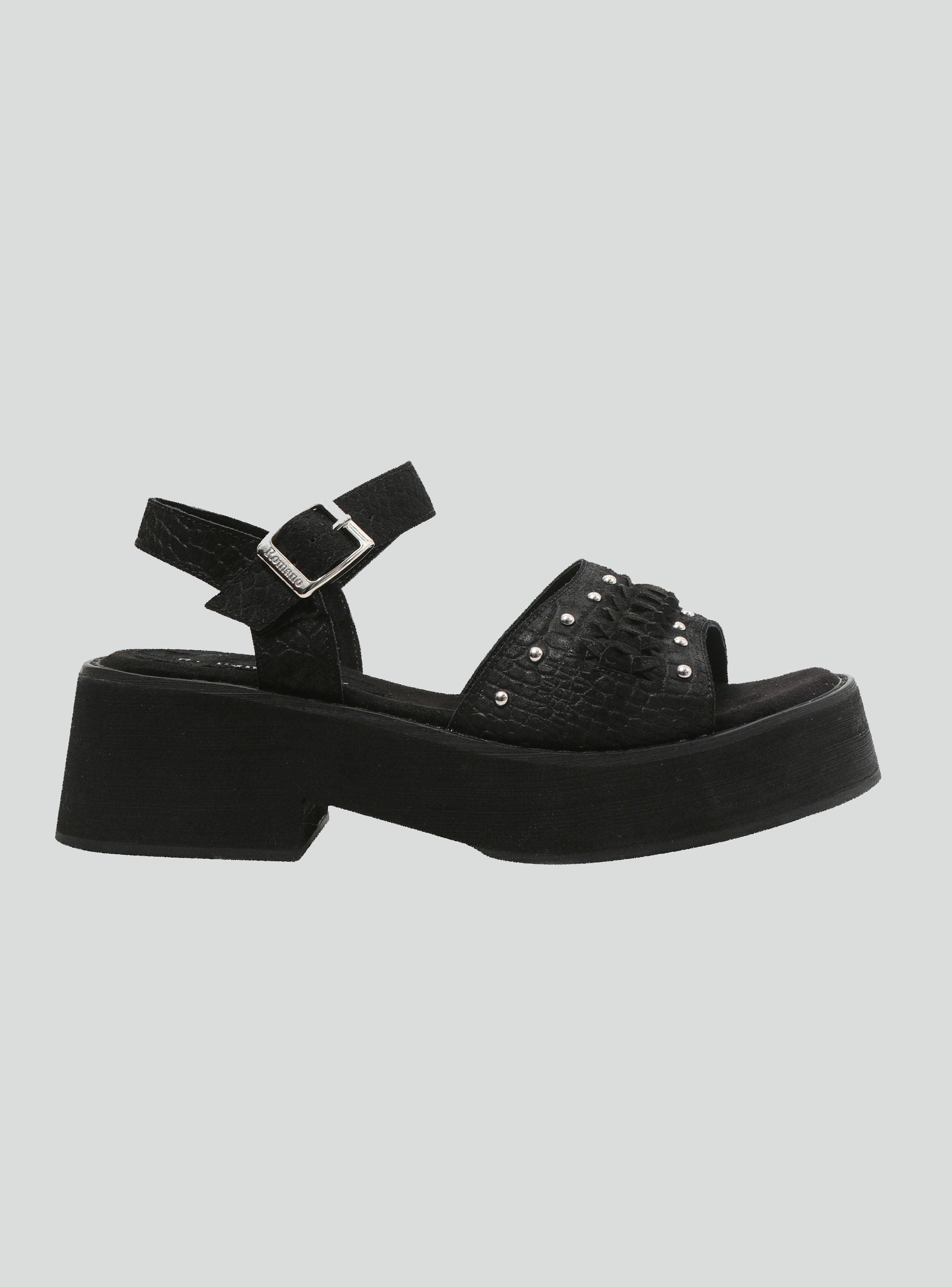 Sandalia Mujer Romano Cuero 210627-0