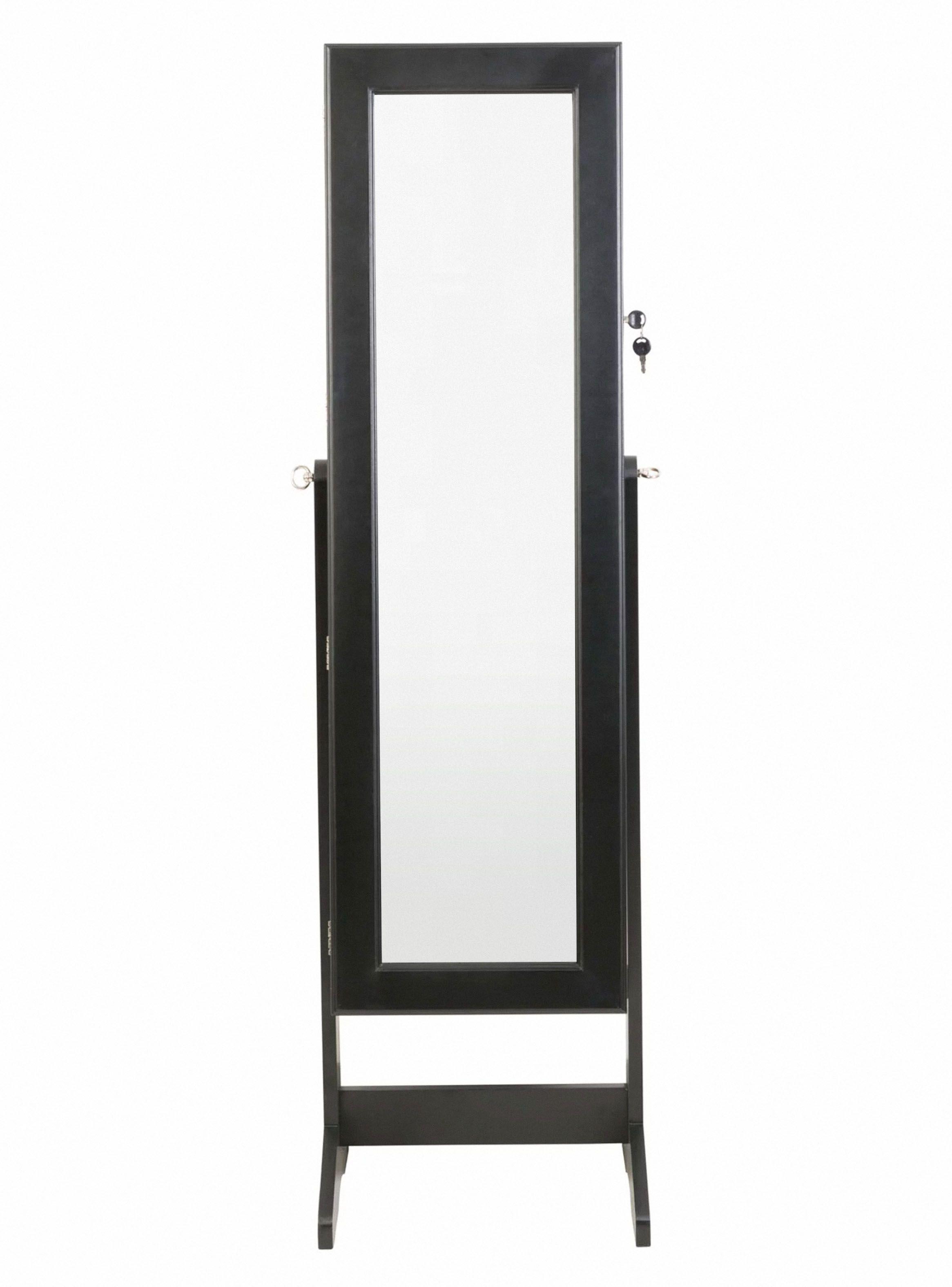 Espejo Joyero 146 cm Negro-0