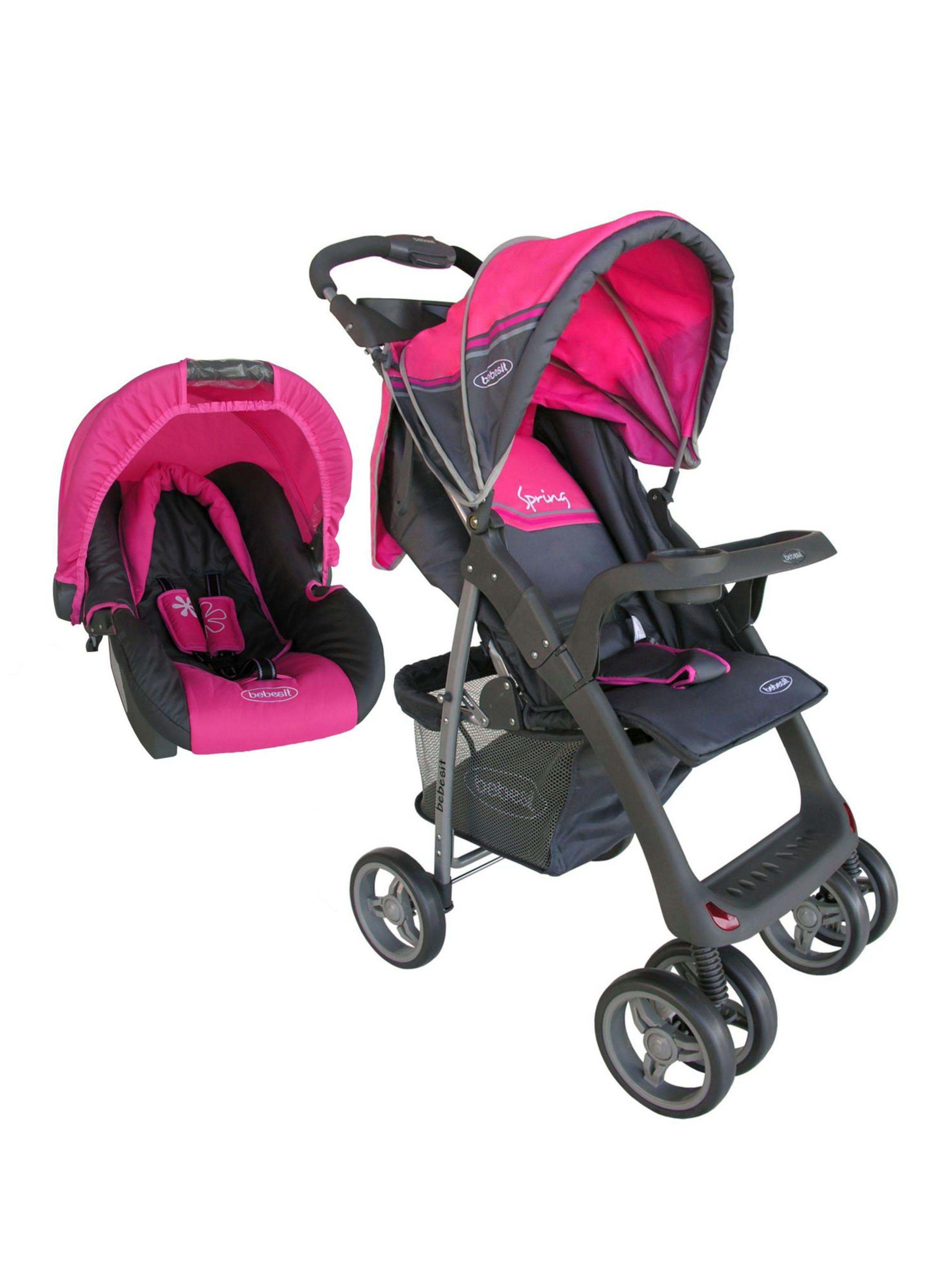 Coche Travel System Jazz Rojo Bebesit-0