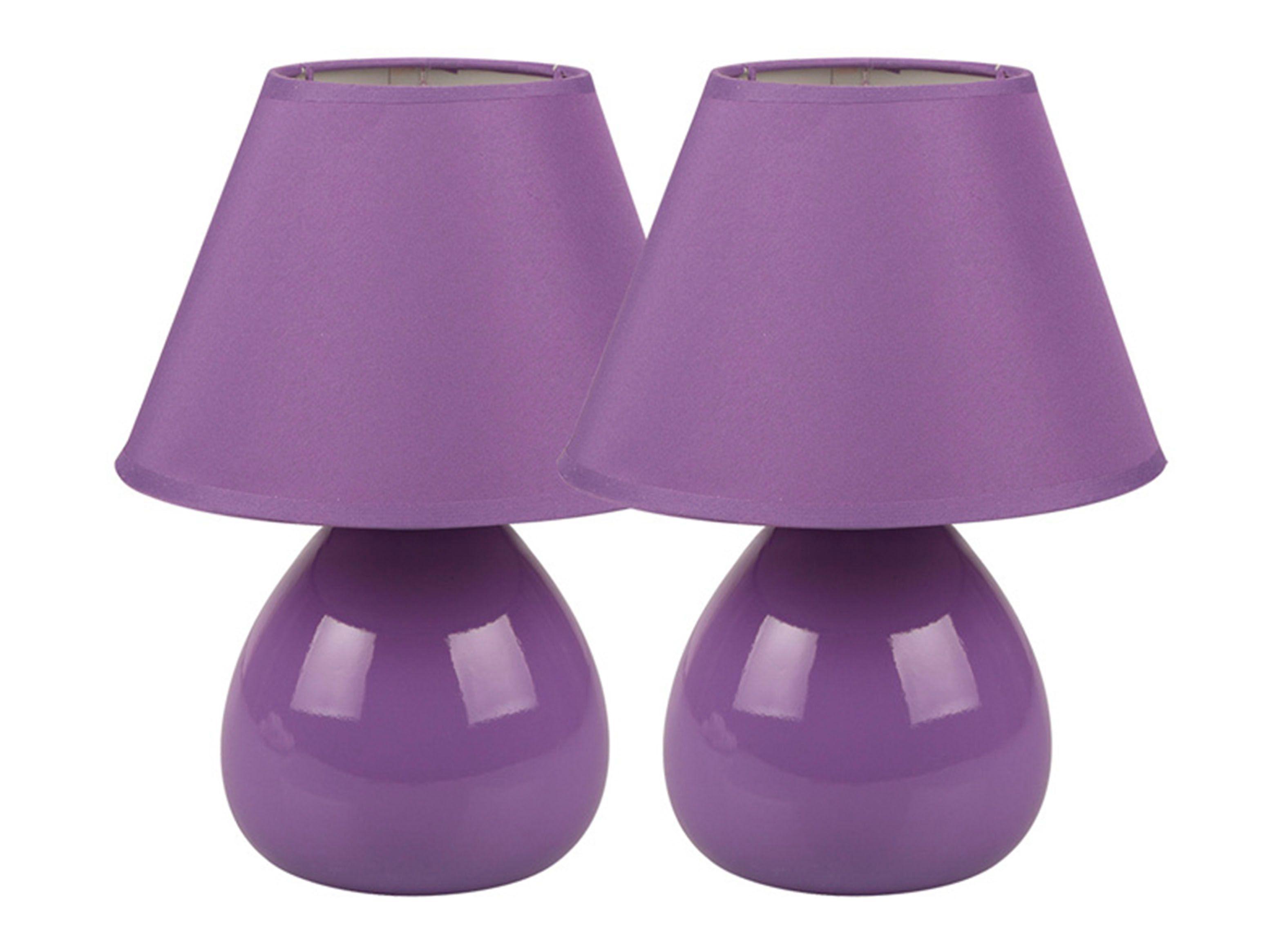 Set 2 Lámparas de Sobremesa CH923 Lila Tempora-0