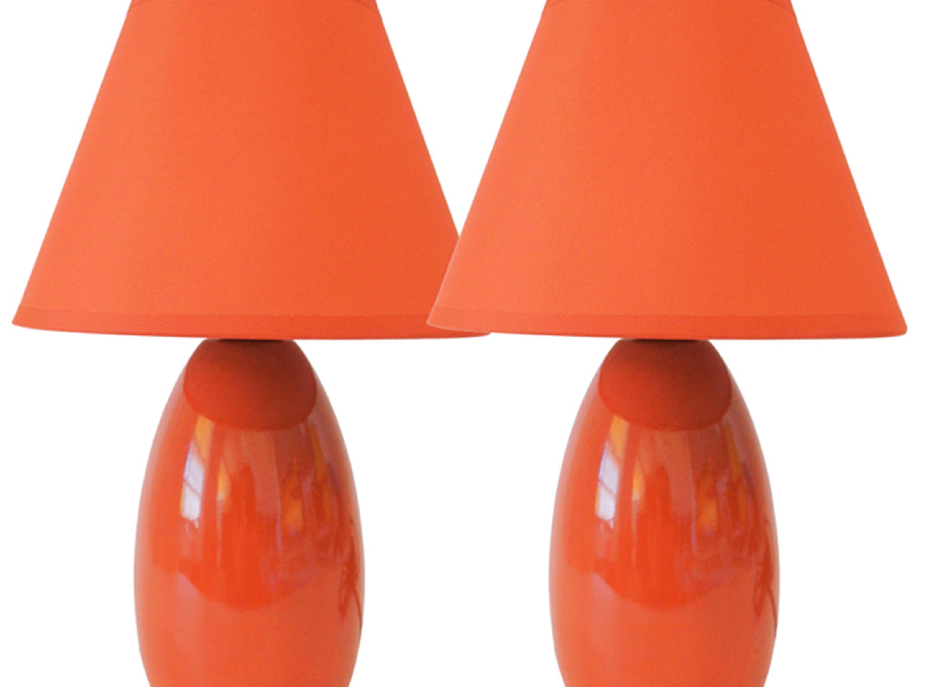 Set 2 Lámparas de Sobremesa CH2847 Naranja Tempora-1