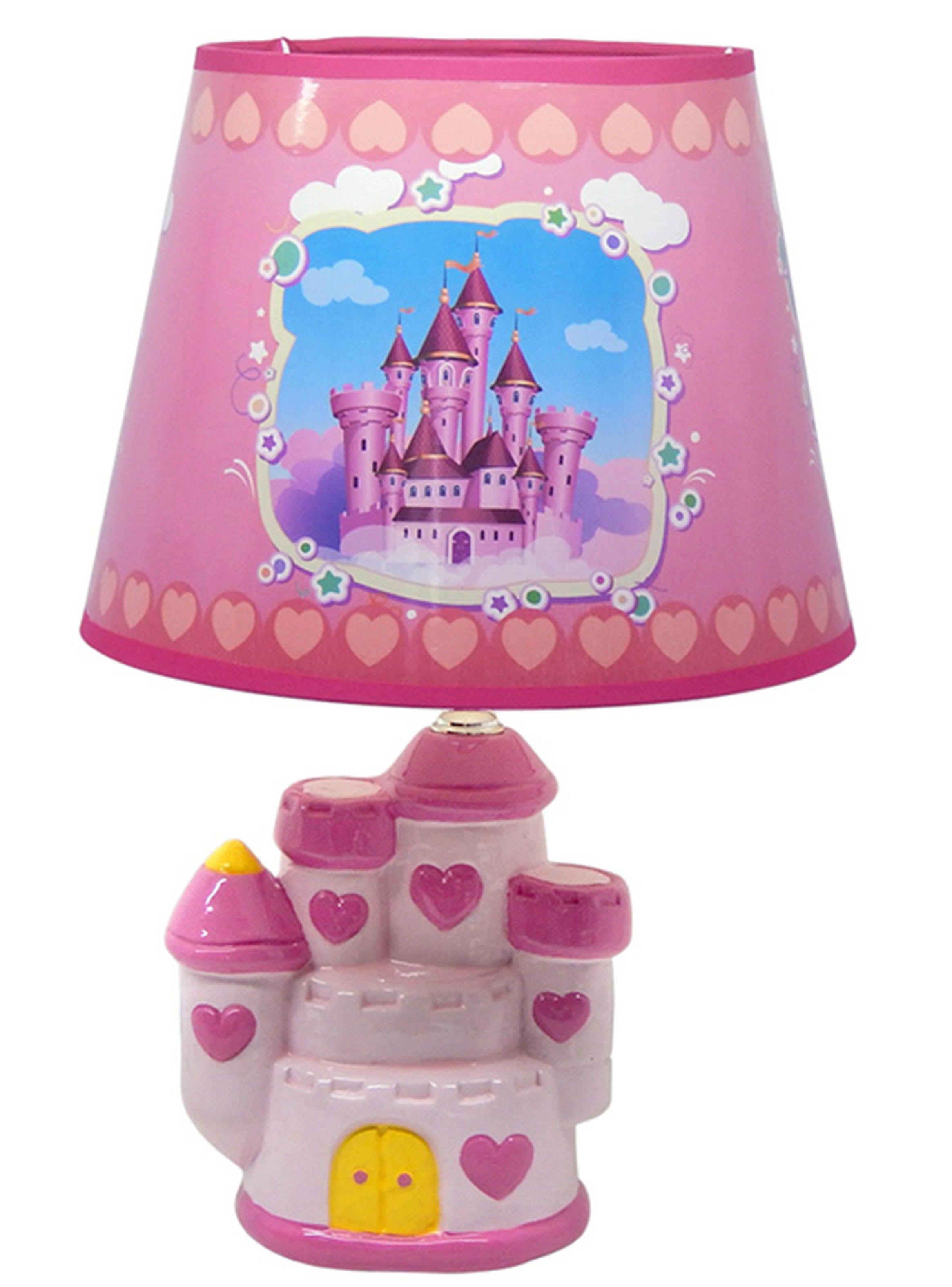 Lámpara de Sobremesa Infantil Castillo Rosa Tempora-0