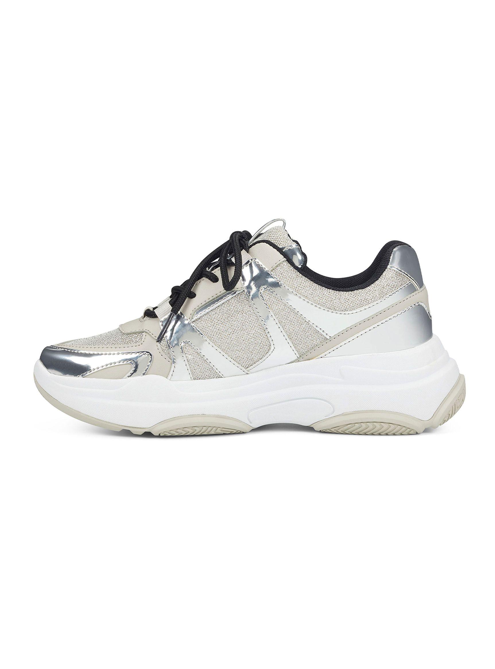 Zapatilla Nine West Nema3A Plata Mujer-2