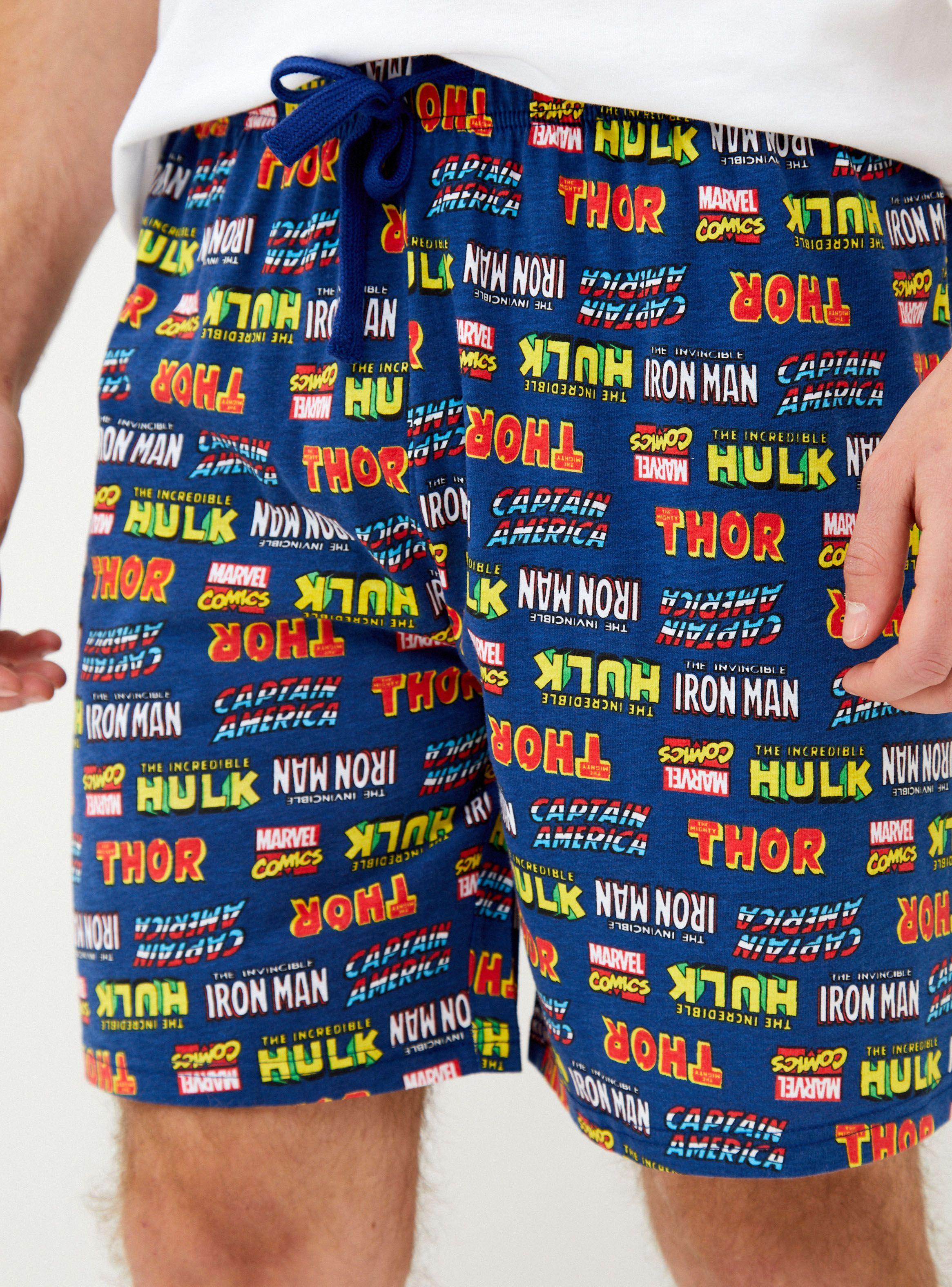 Pijama Blanco Superheroes Colores Marvel-3