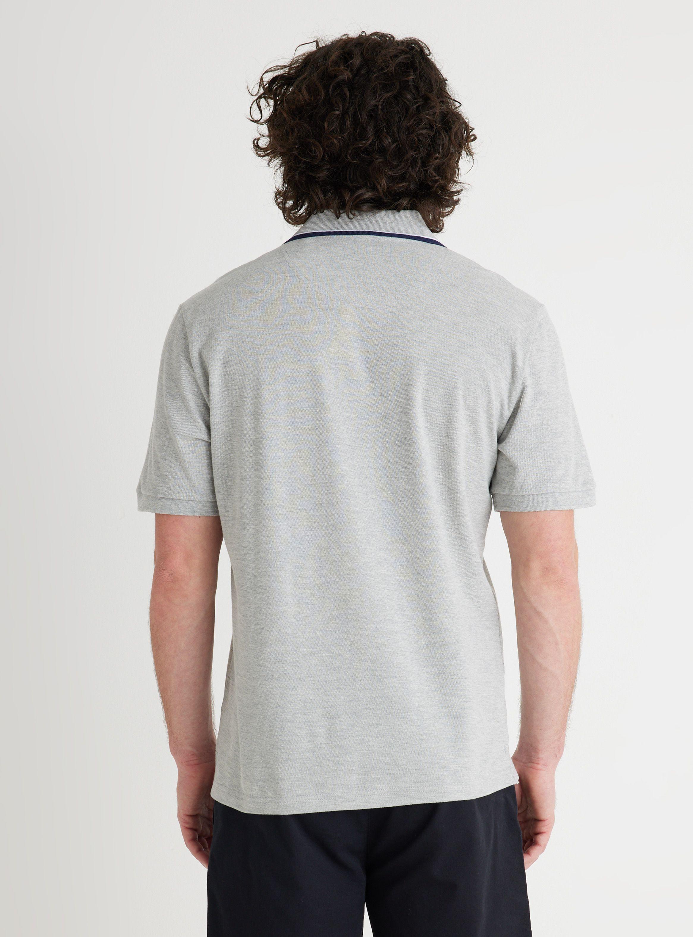Polera Manga Corta Piqué Basica Detalle Cuello-1