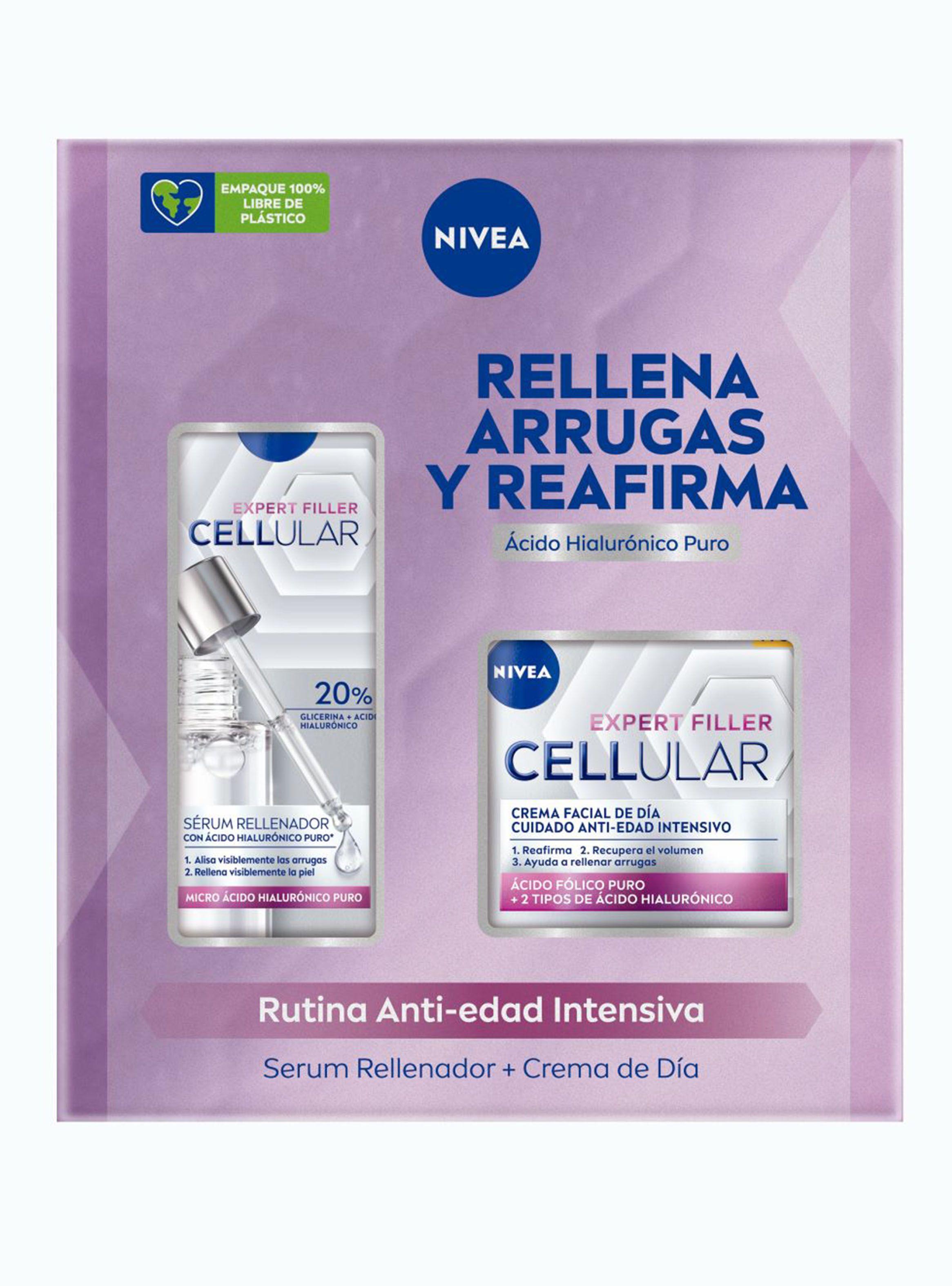Pack Rutina NIVEA Anti-Arrugas Cellular Expert Filler Serum 30 ml + Crema de Día 50 ml-0