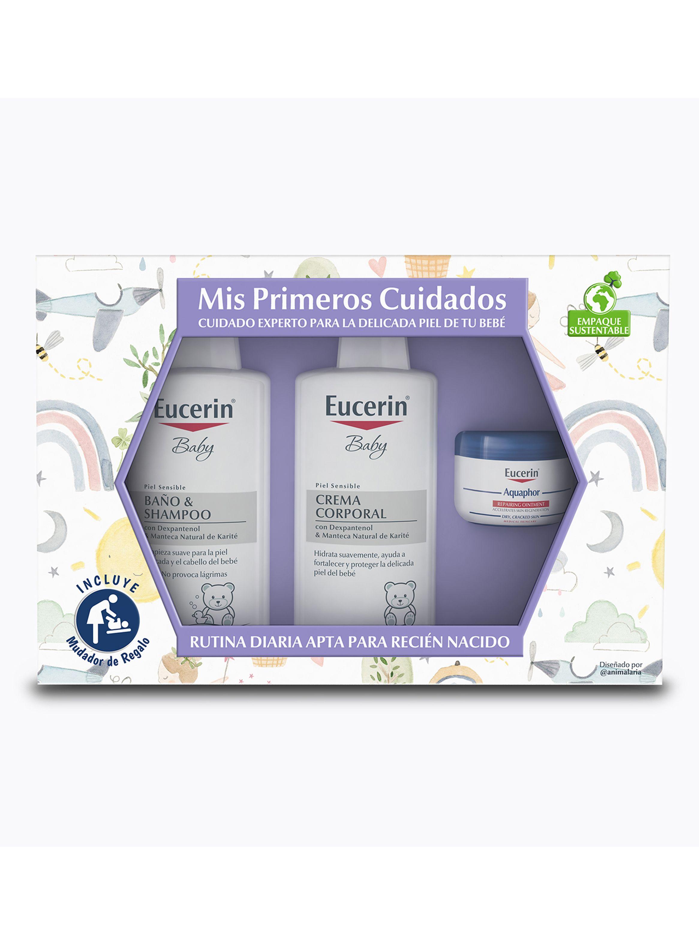 Estuche Mis Primeros Cuidado Baby Baño y Shampoo 400 ml + Baby  Crema Corporal 400 ml + Aquaphor 110 ml + Mudador-2