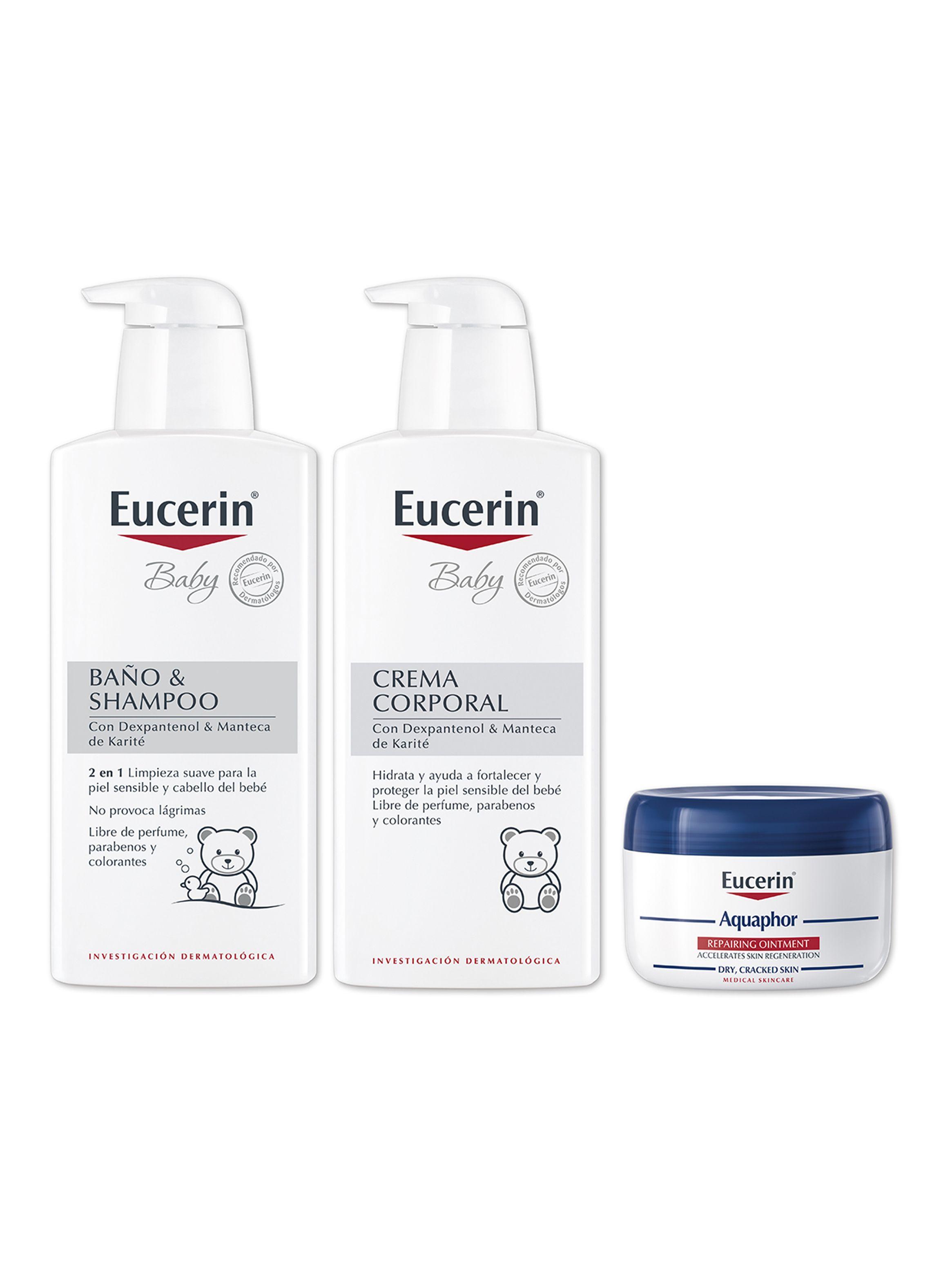 Estuche Mis Primeros Cuidado Baby Baño y Shampoo 400 ml + Baby  Crema Corporal 400 ml + Aquaphor 110 ml + Mudador-0