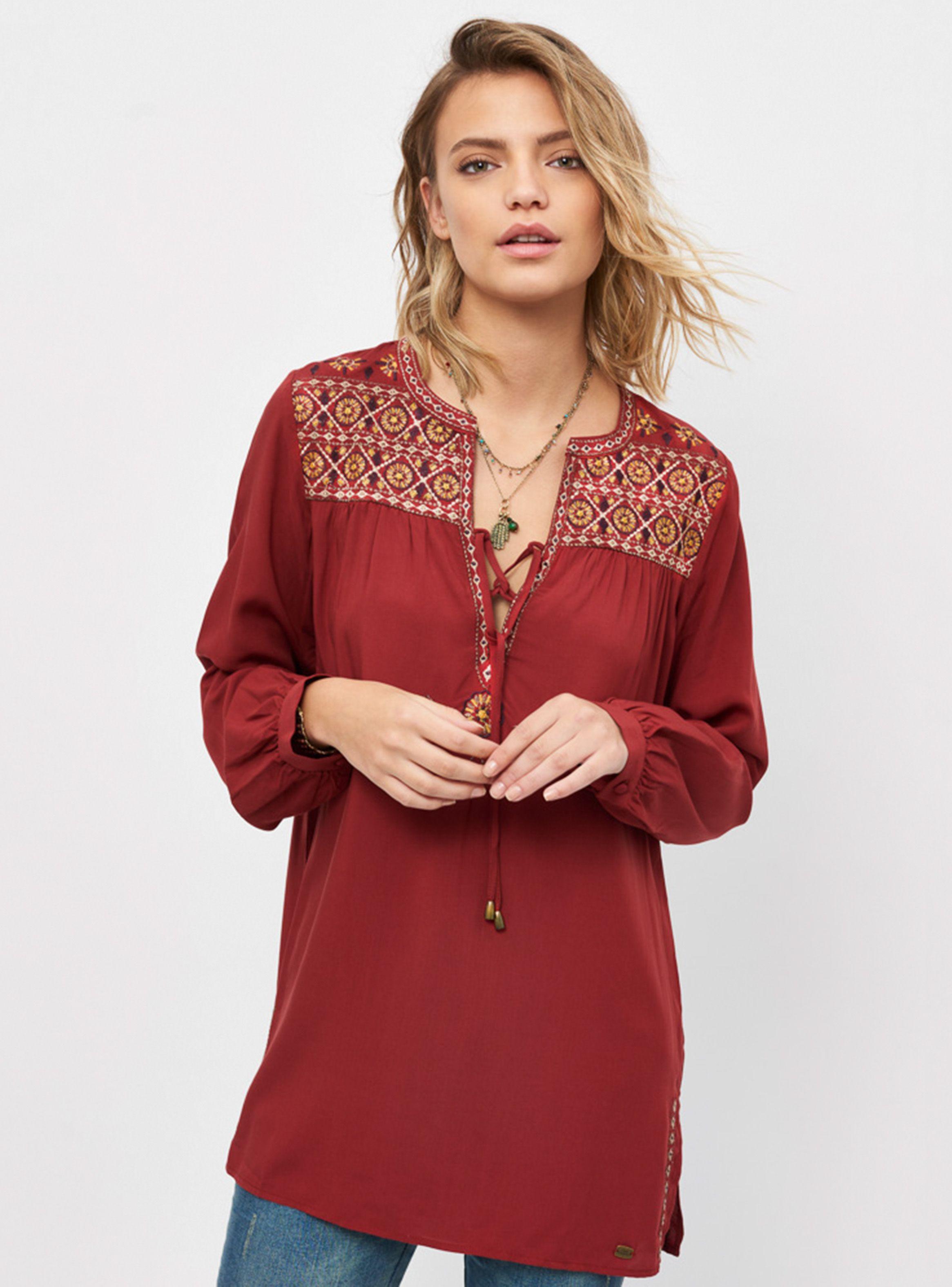 Blusa Larga Bordada Umbrale Woman-0