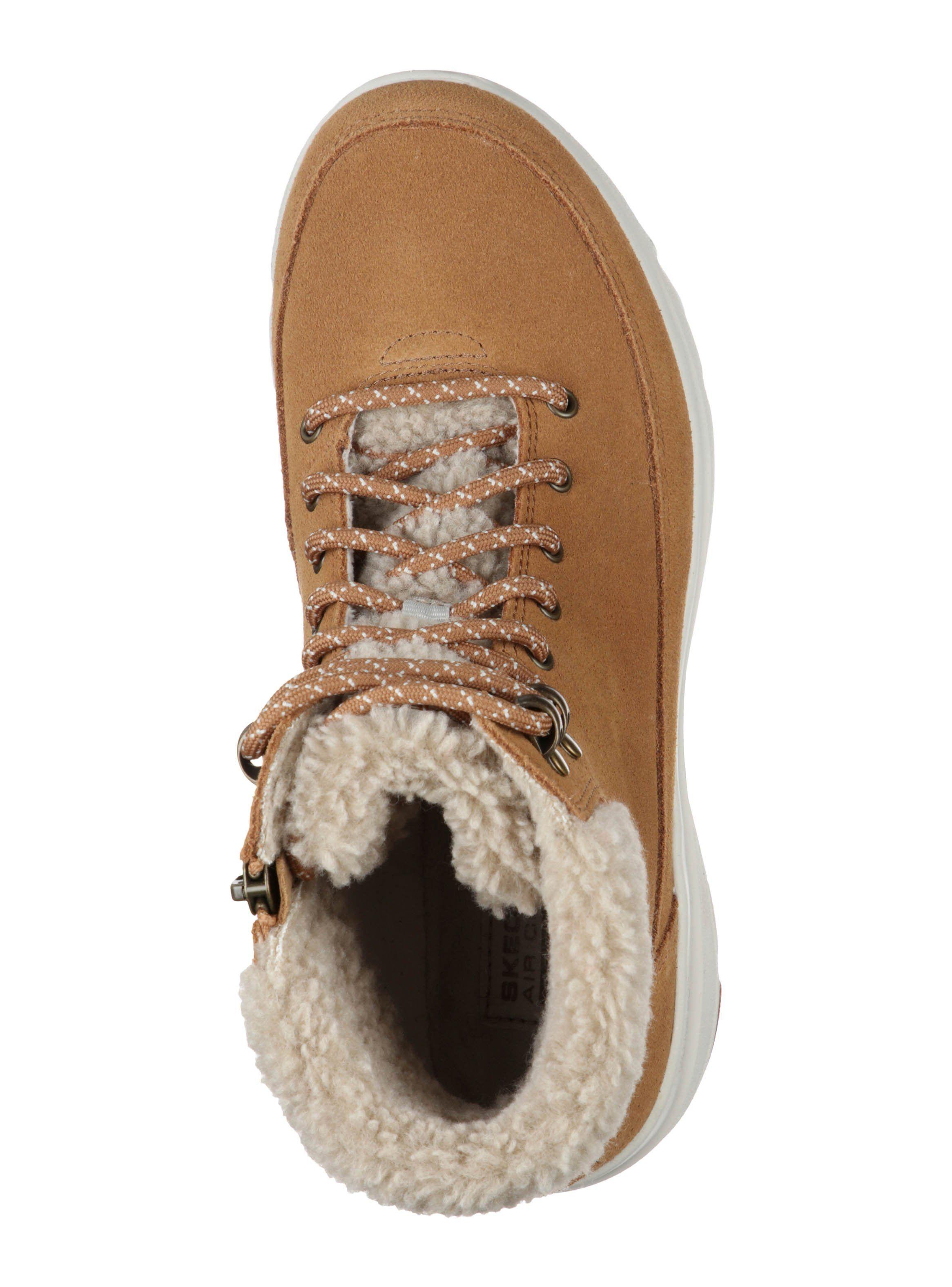 Botín Skechers Woodlands Mujer Café-2