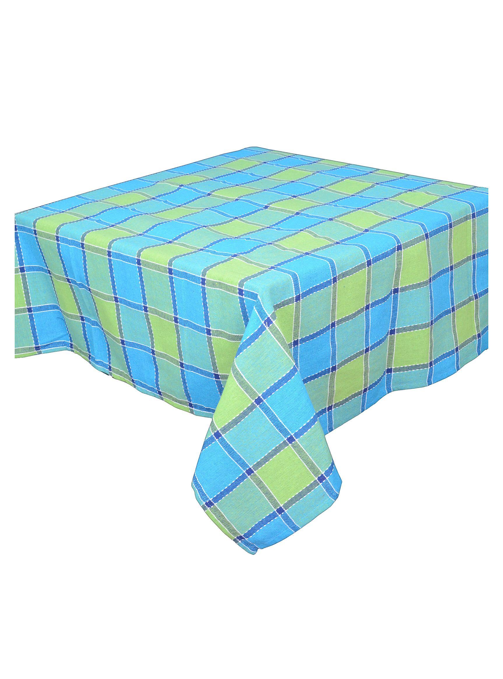 Mantel Kadar Cuadros Celestes 180 x 180 cm-0