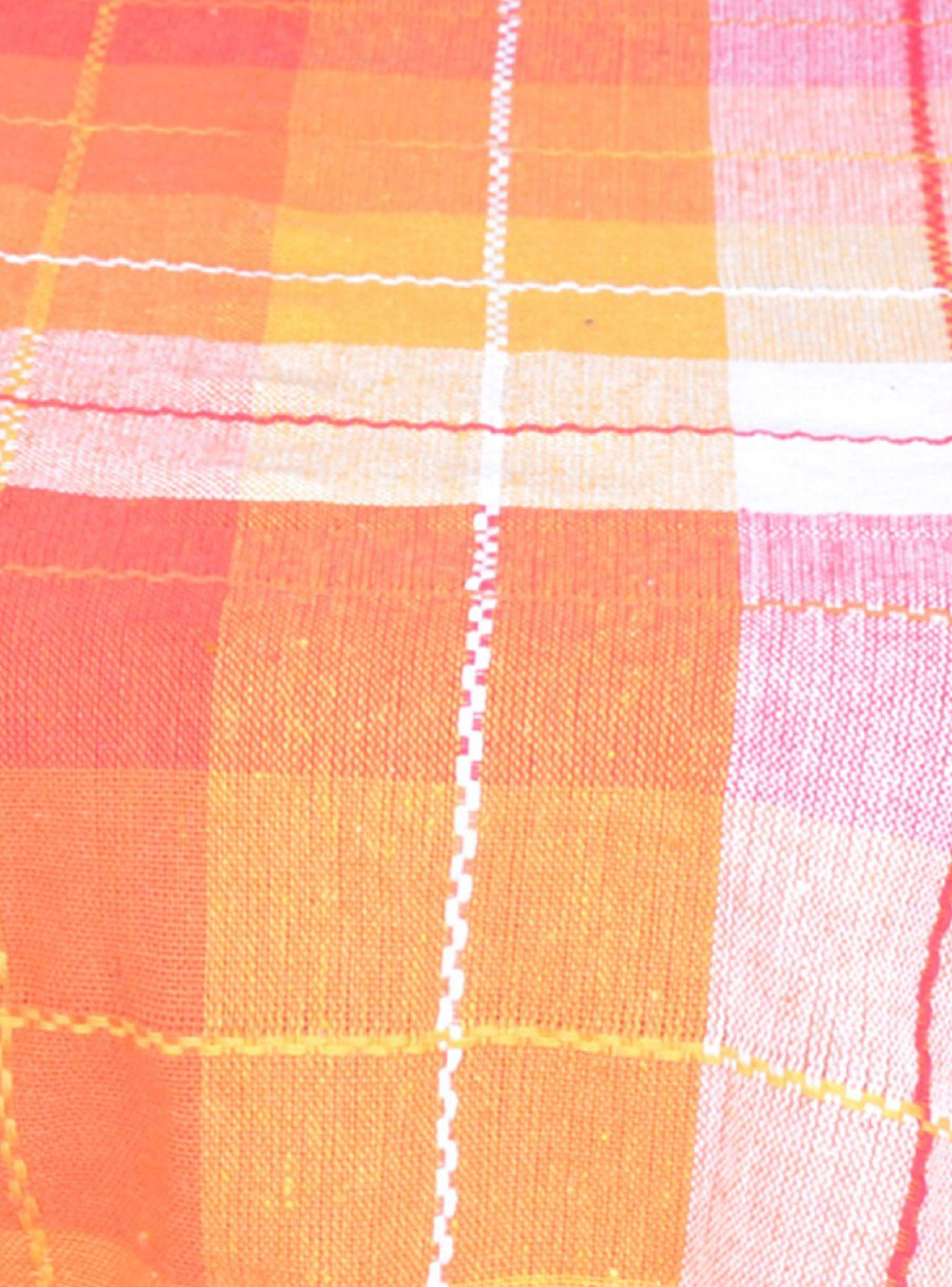 Set Kadar 2 Delantales de Cocina Cuadros Naranja-1