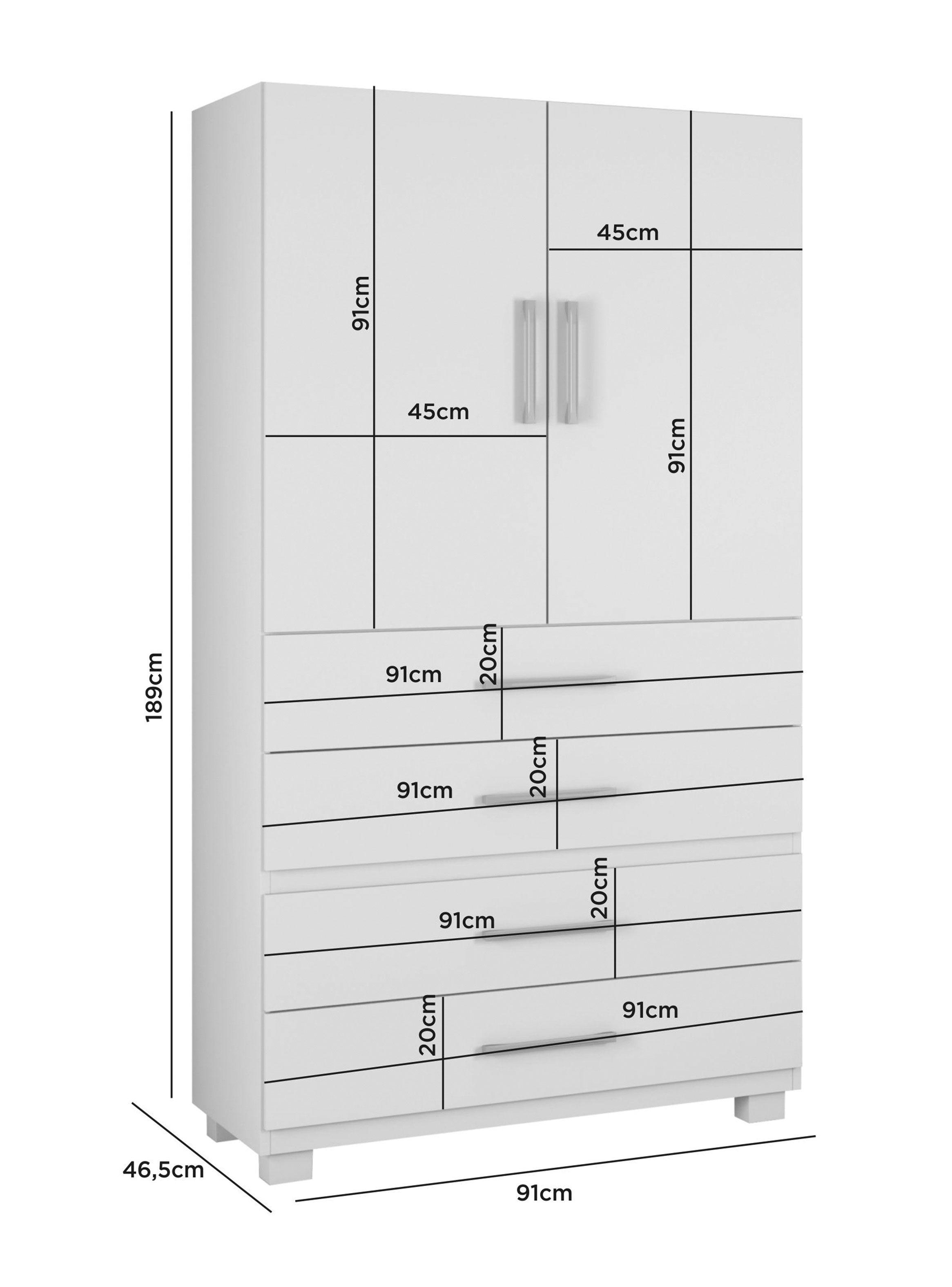 Estante Mineirao 2 Puertas 4 Cajones-1
