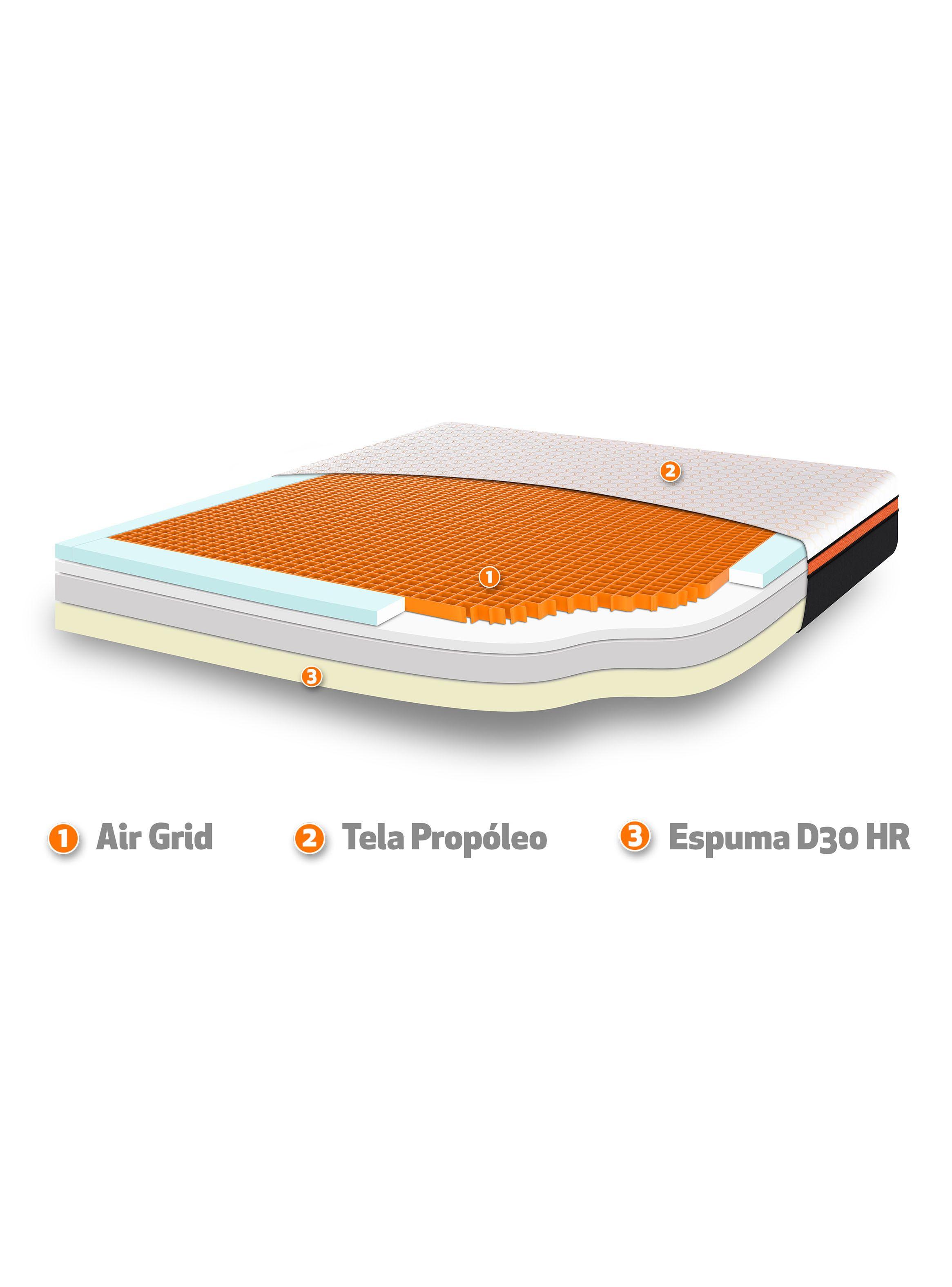 Cama Europea Bee Comfort King + Respaldo Baker-2