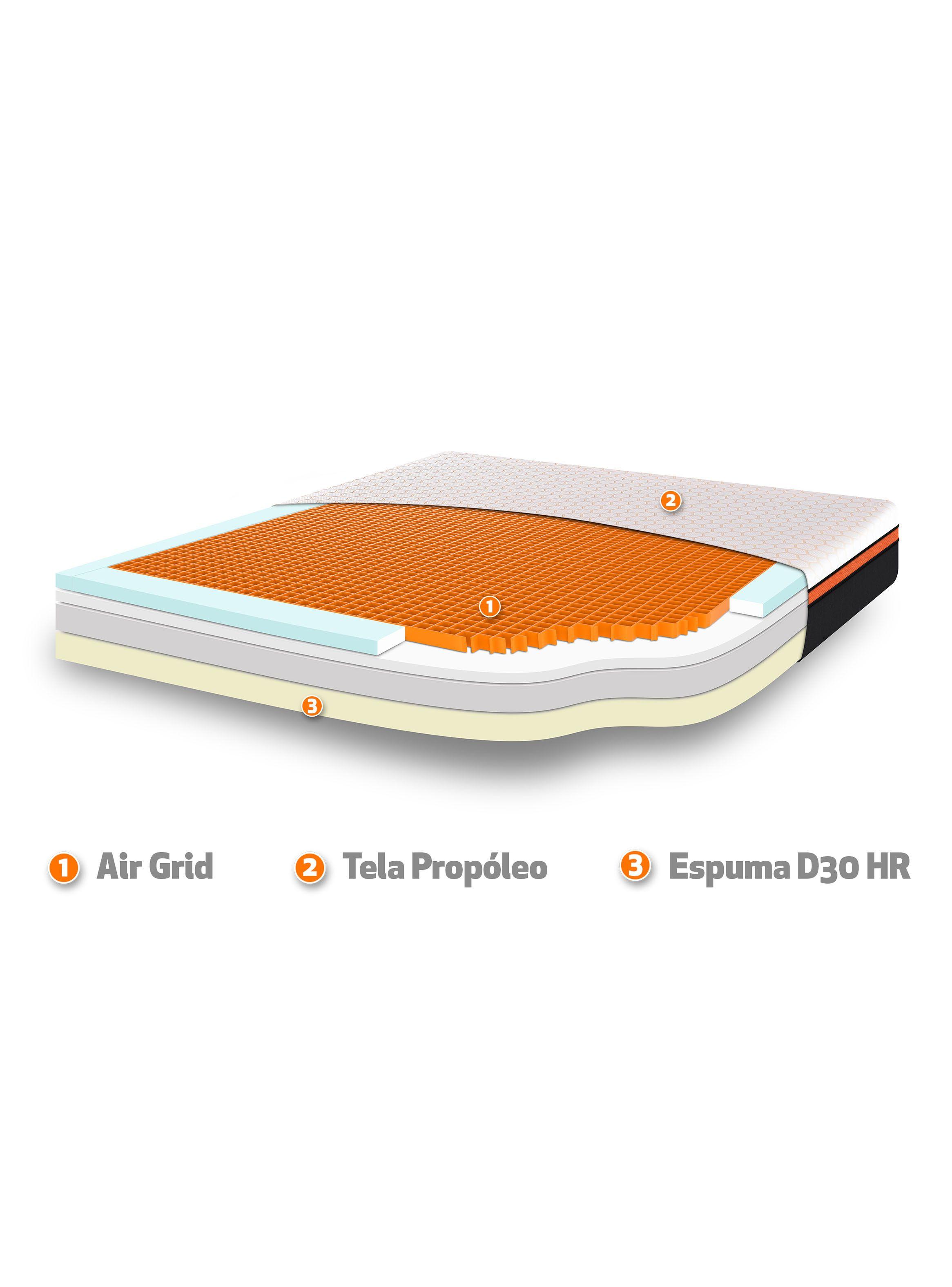 Cama Europea Bee Comfort King + Respaldo Milán-2