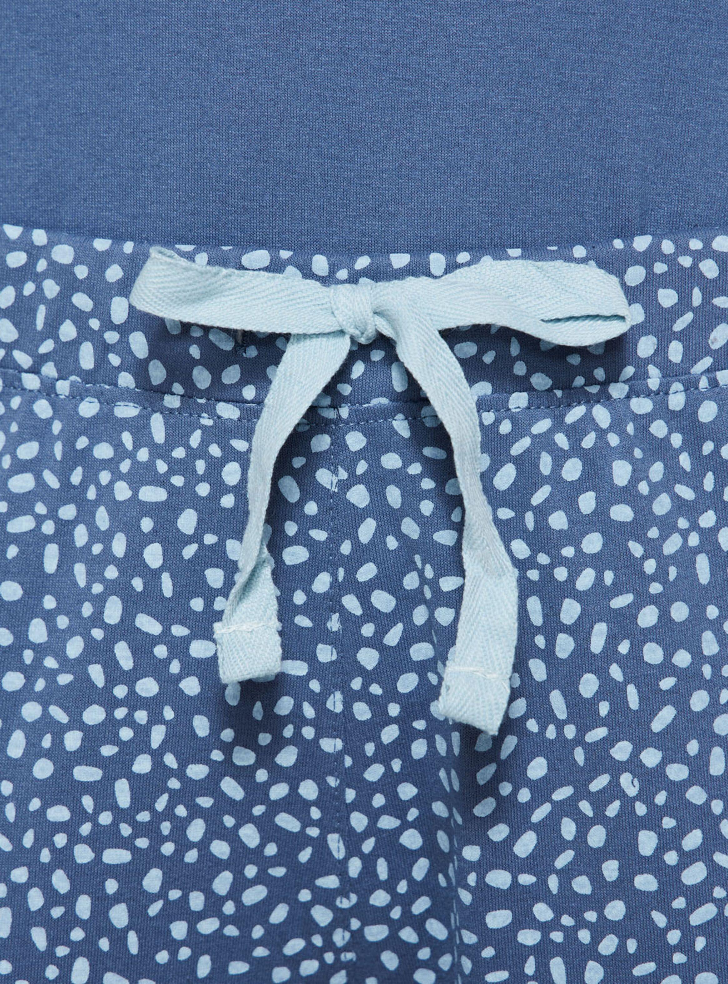 Pijama Largo Algodón Jersey Azul-3