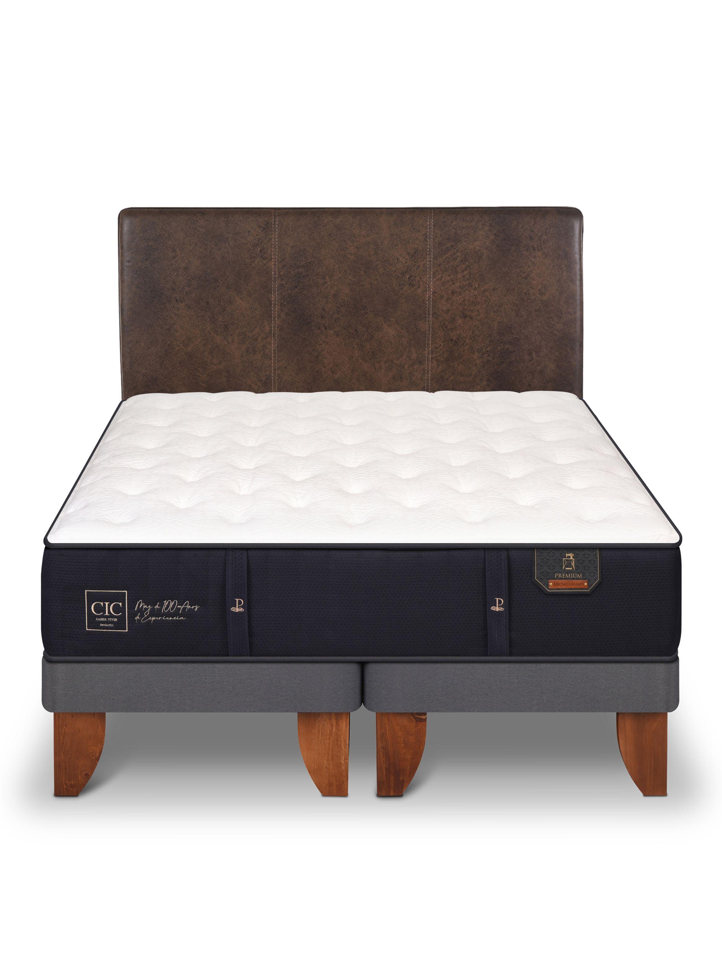 Cama Europea Premium King + Respaldo Baker-2