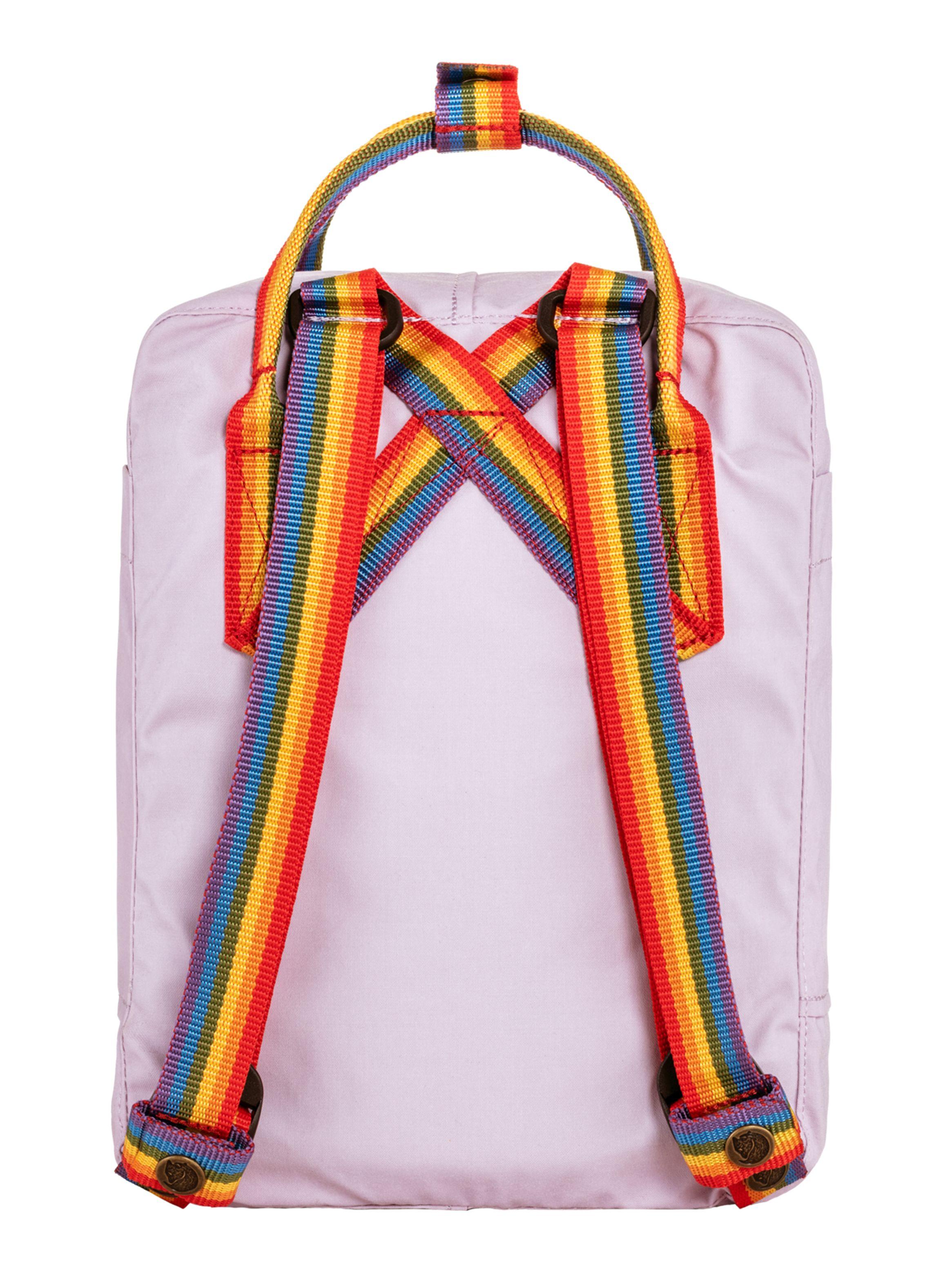 Mochila Kanken Pastel Lavender Rainbow Pattern-1