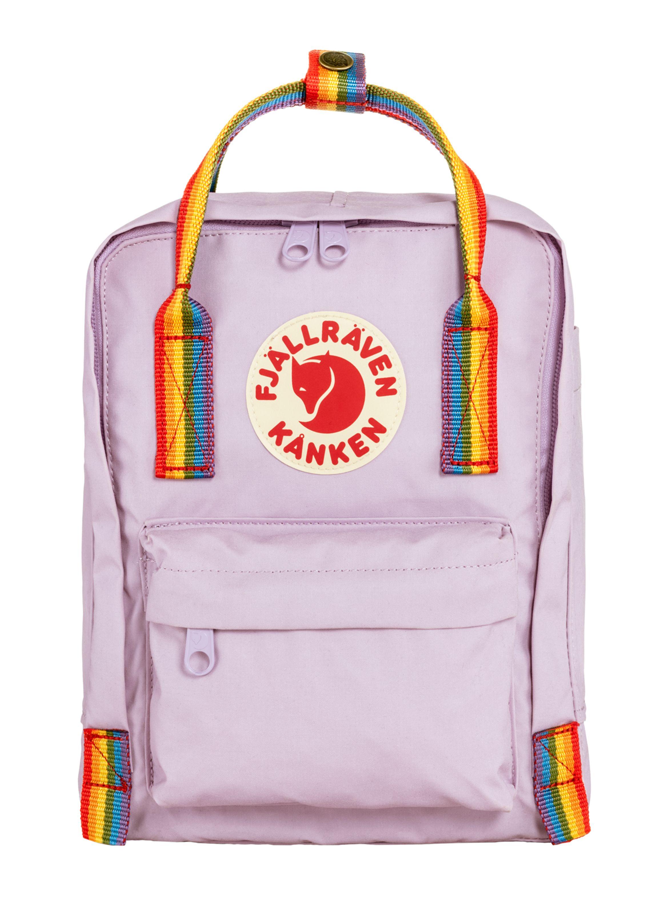 Mochila Kanken Pastel Lavender Rainbow Pattern-0