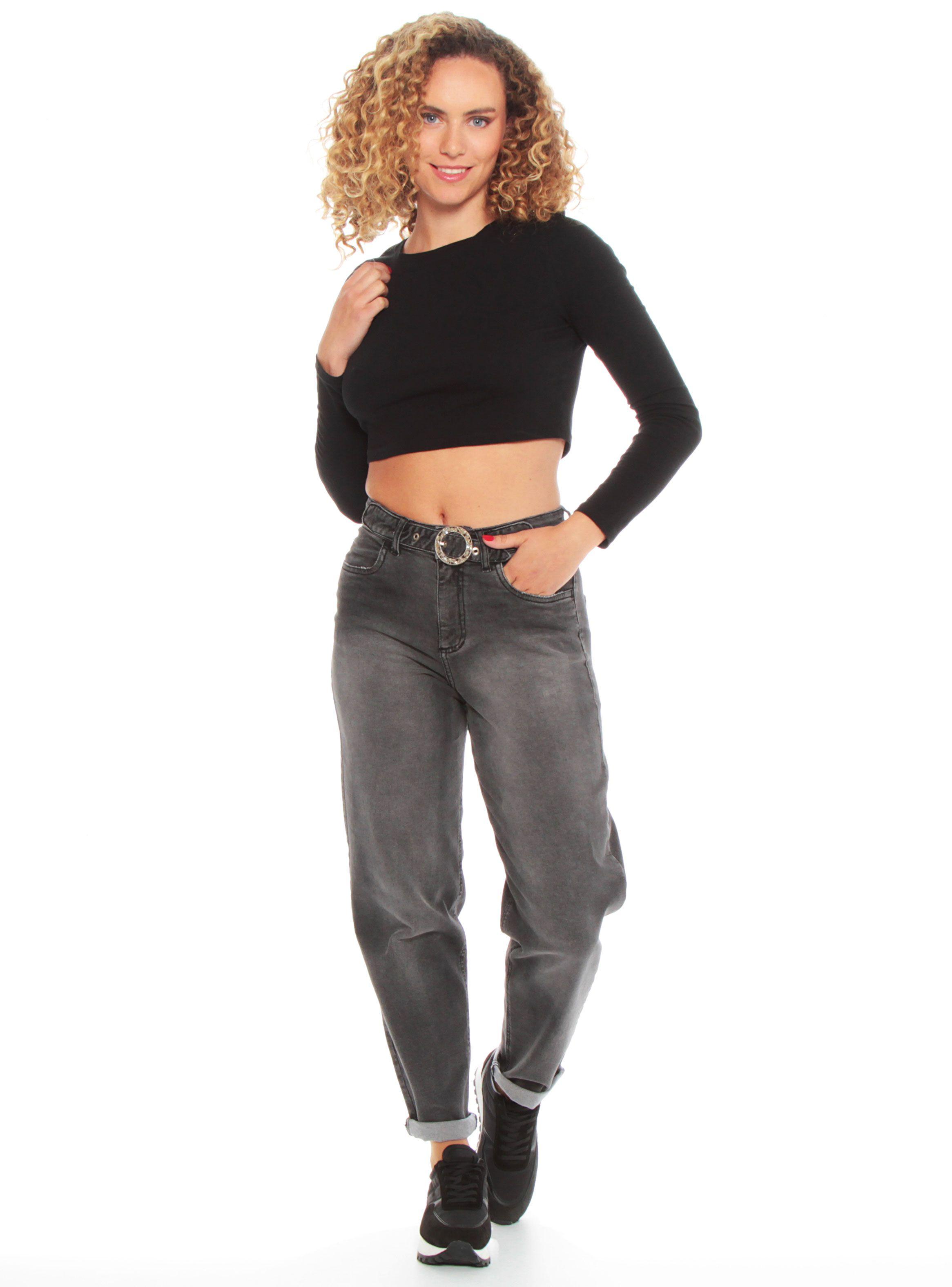 Jeans Tiro Alto Mom 1-3