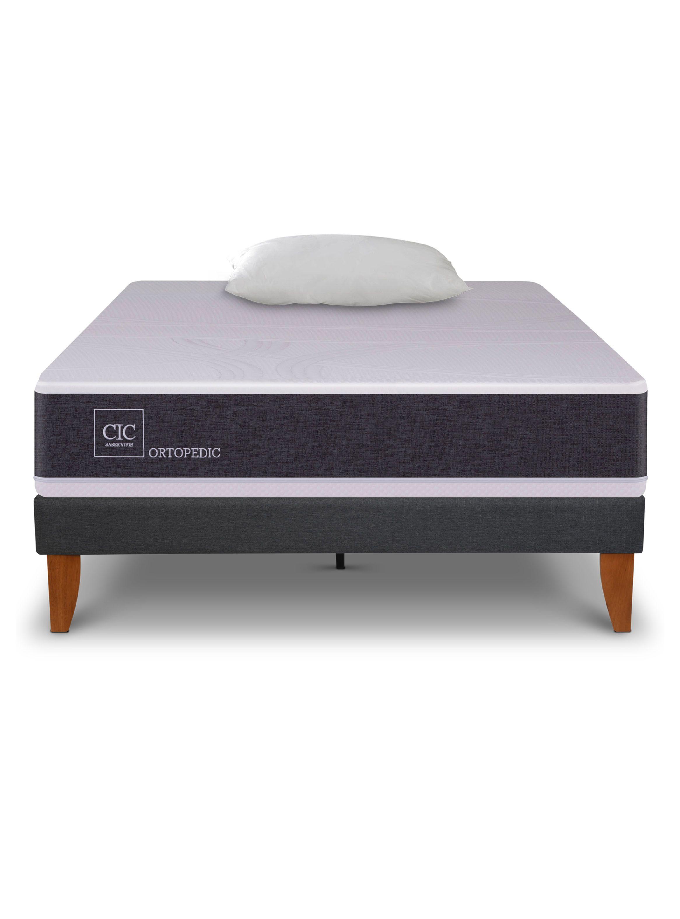 Cama Europea Curve New Ortopedic 1.5 Plazas + Almohada-2