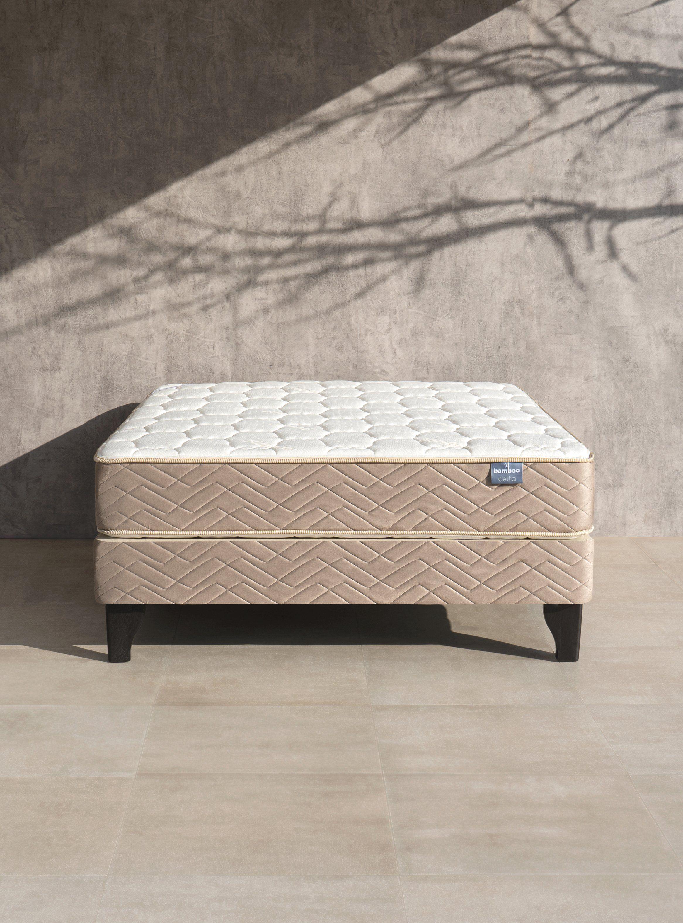 Cama Europea Bamboo 1 Plaza + Textil-4