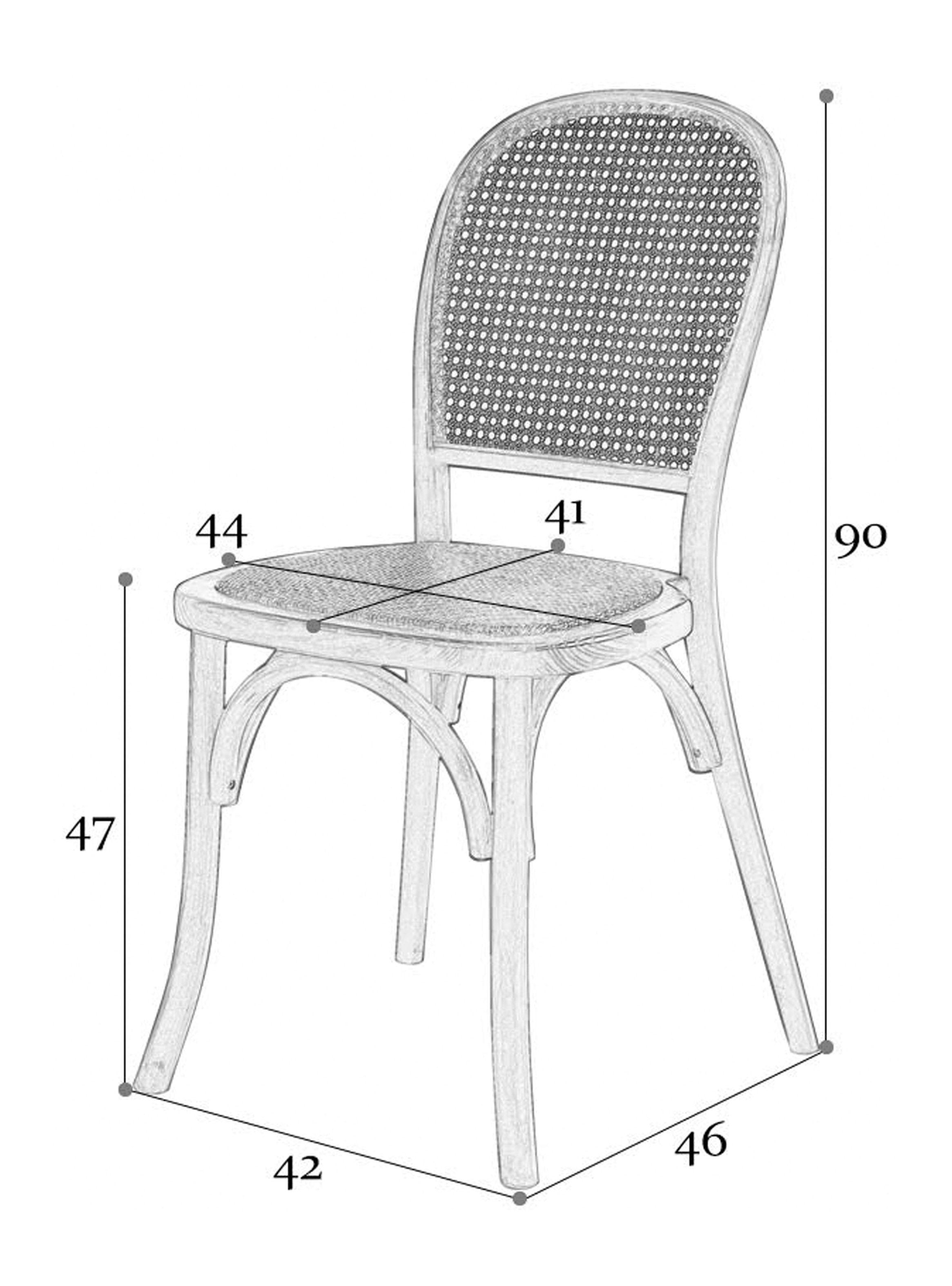 Silla Minimal Ratán Natural-1