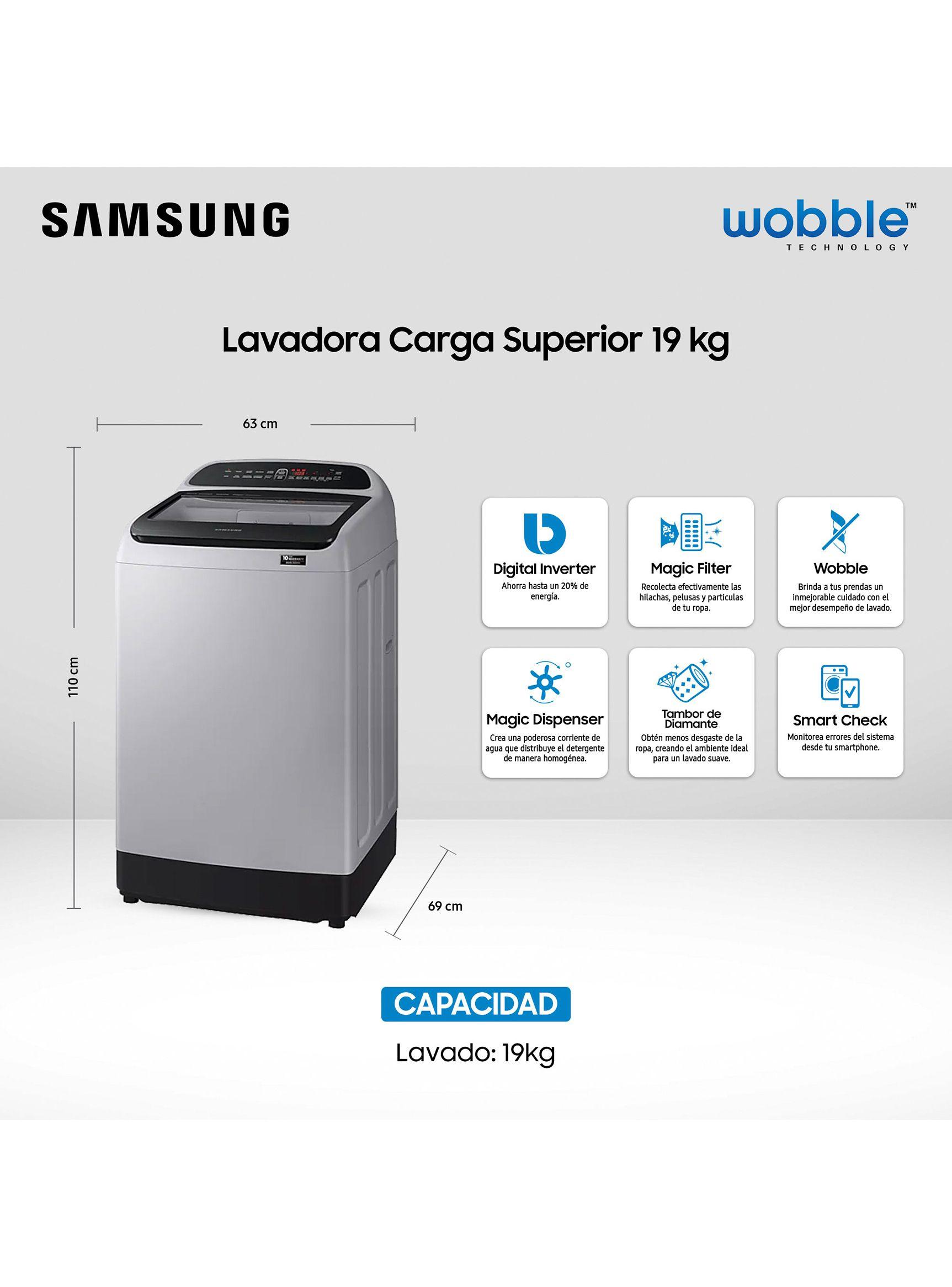 Lavadora de Carga Superior 19 kg WA19T6260BY/ZS-1