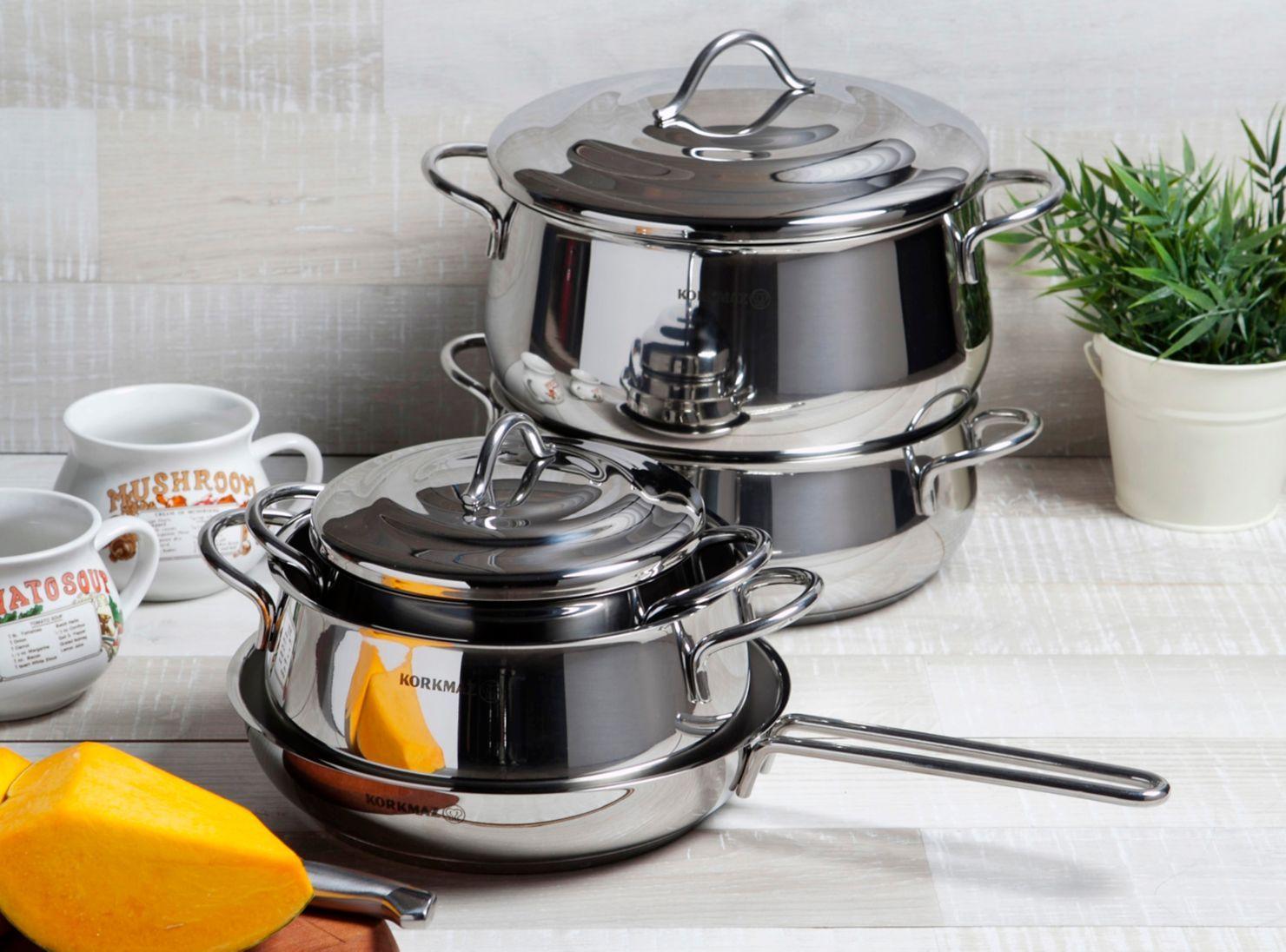 Bateria de Cocina Acero Inoxidable 9 Piezas Gala-2
