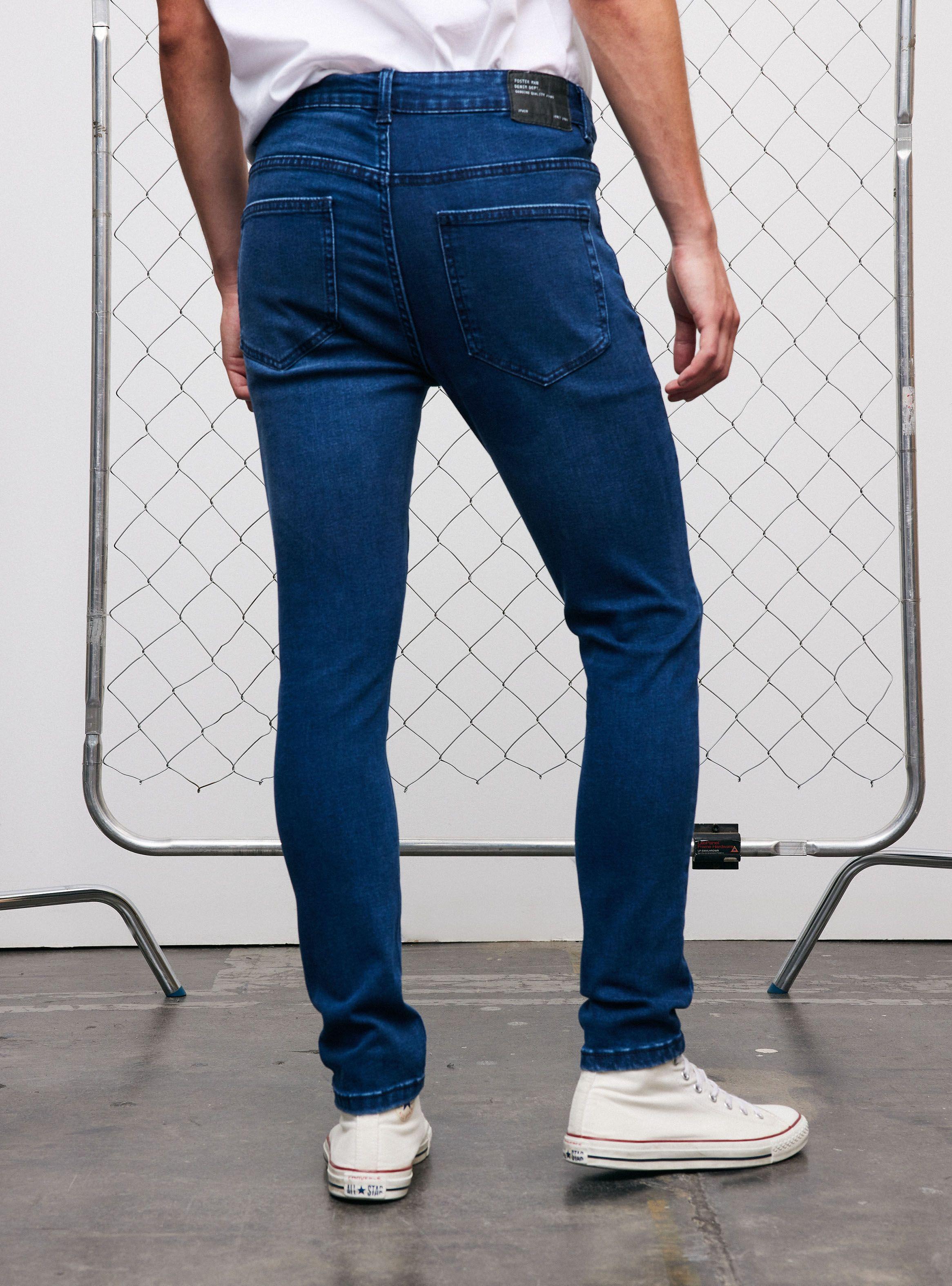 Jeans Cinco Bolsillos Super Skinny 1 Azul Oscuro-1