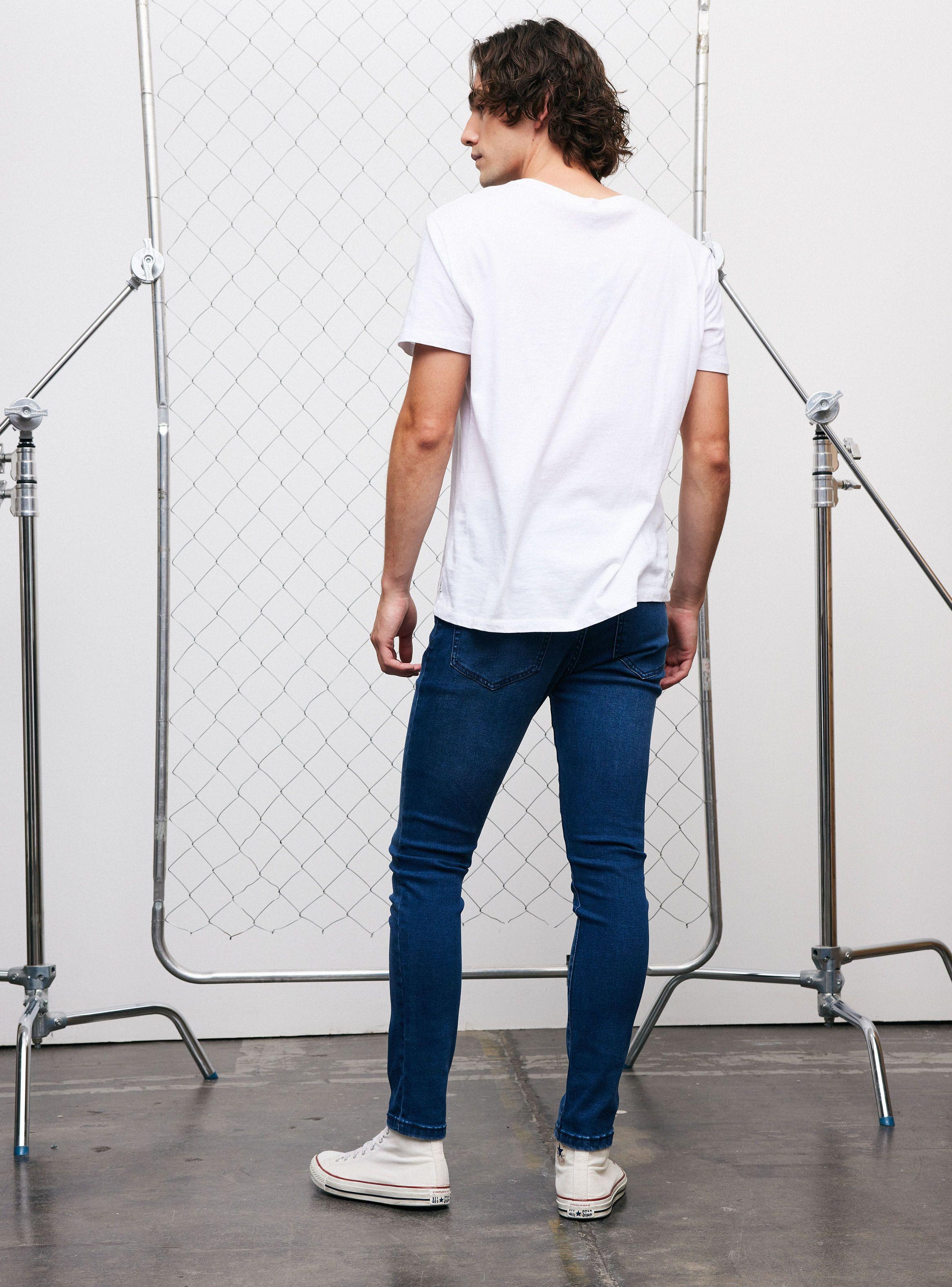 Jeans Cinco Bolsillos Super Skinny 1 Azul Oscuro-5