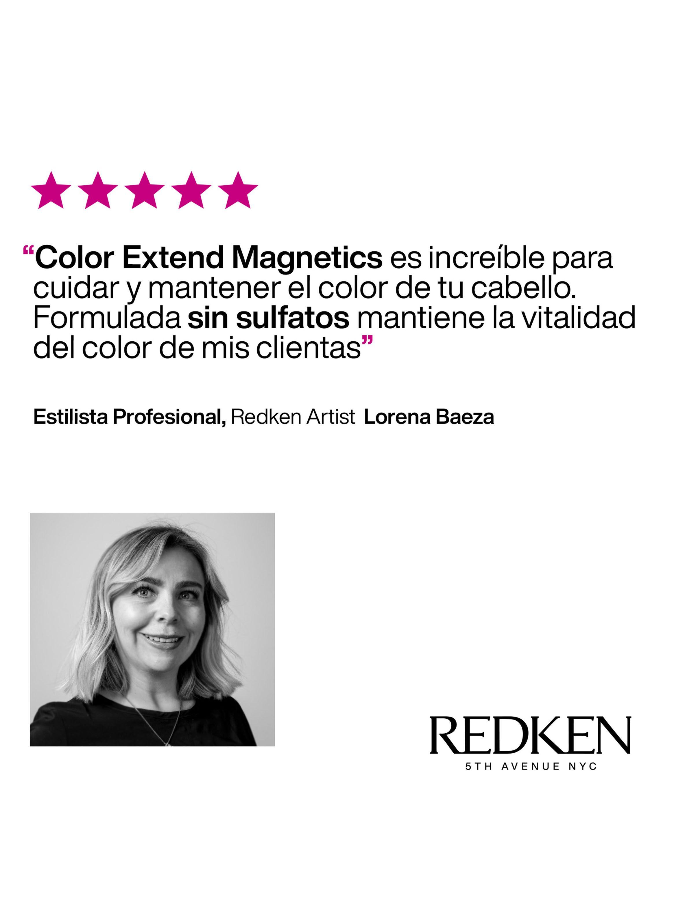 Set Color Extend Magnetics Protector del Color Shampoo 500 ml + 75ml + Acondicionador 50ml + Spray One United 30ml-4