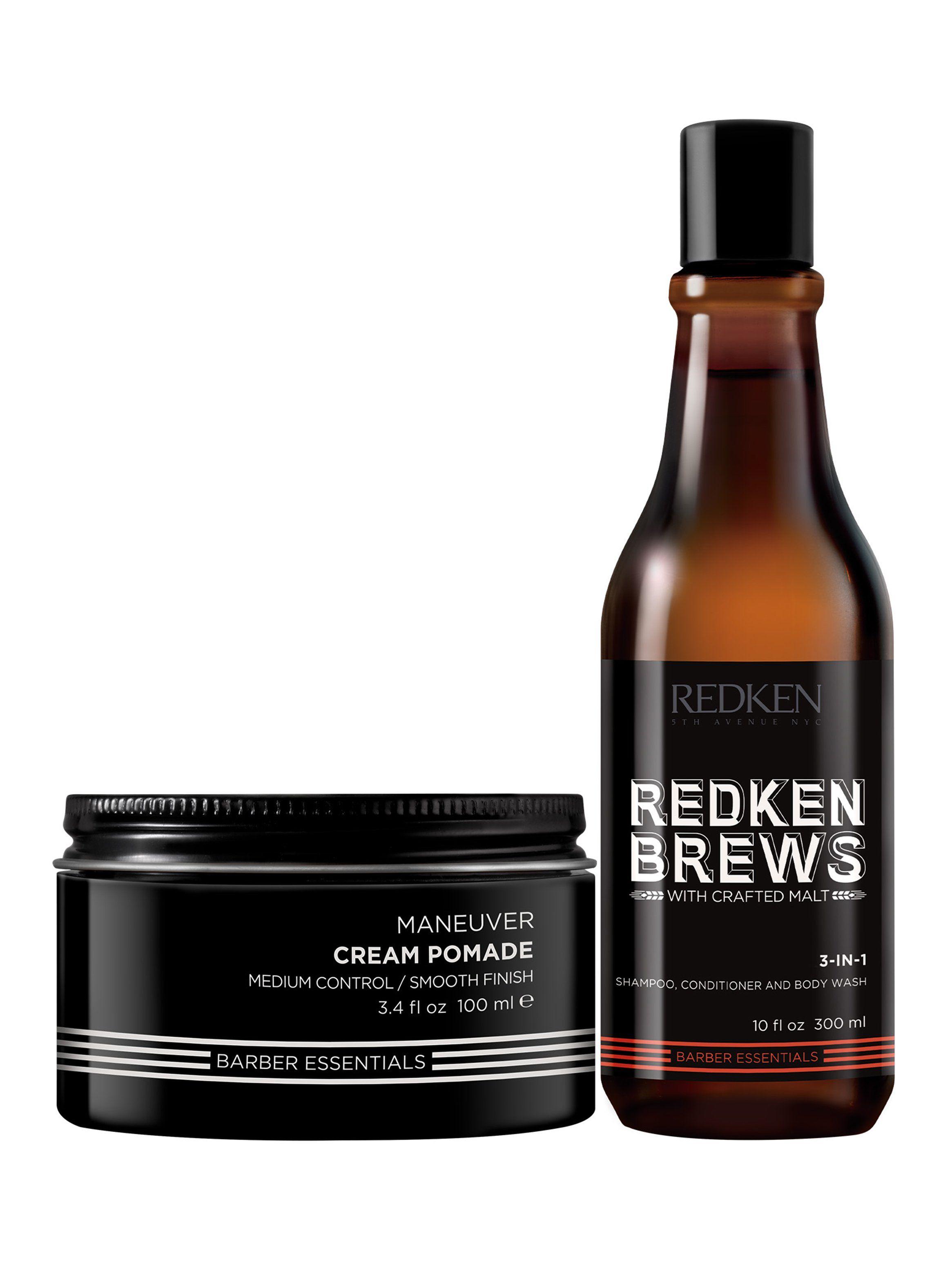 Set Profesional Redken Brews Shampoo 3 IN 1 300ml + Maneuver 100ml-0