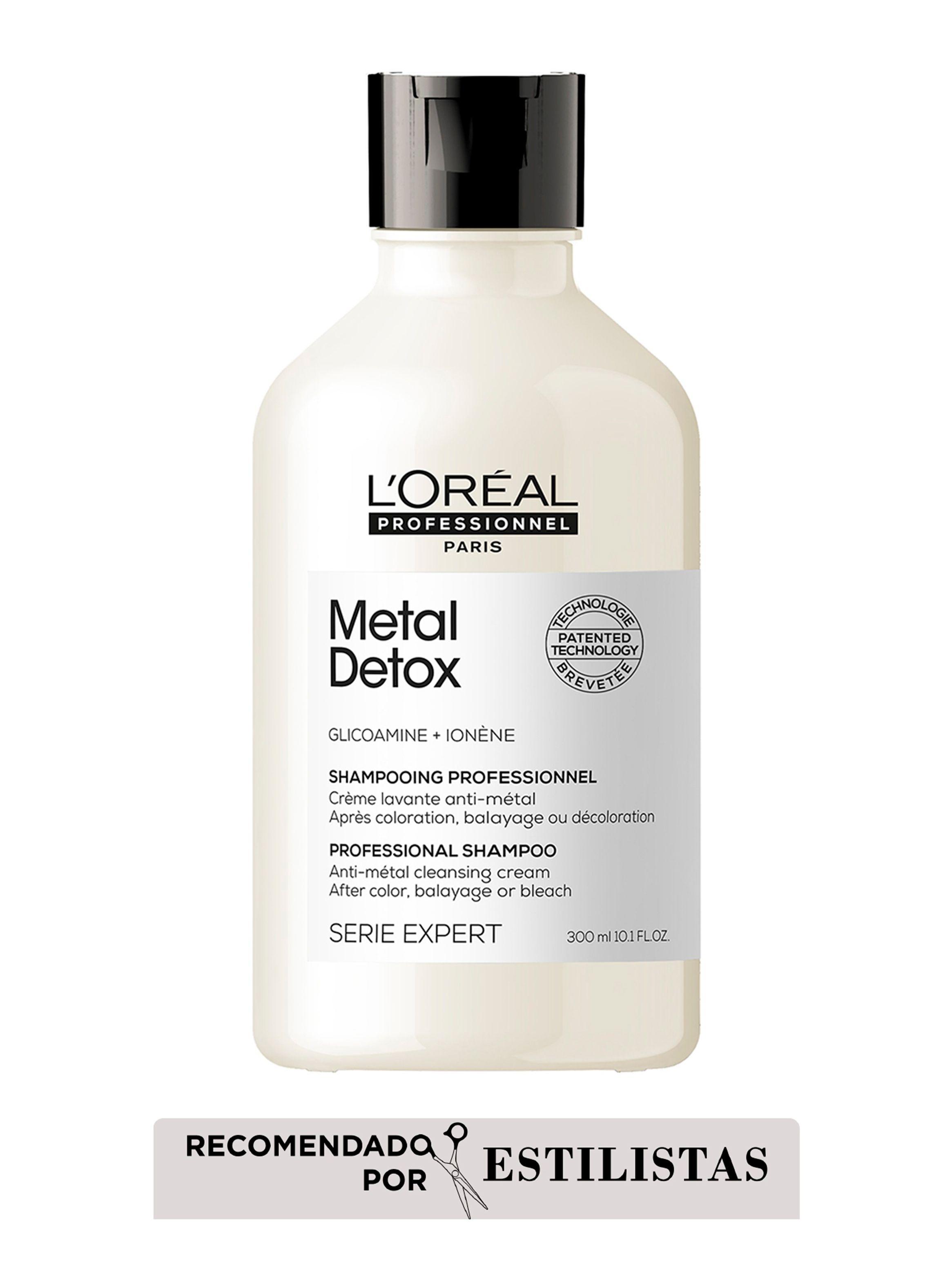 Set Metal Detox Anti-Quiebre Cabello Dañado y con Color Shampoo 300 ml + Máscara 75 ml + Aceite Absolut Repair 30 ml Serie Expert-1
