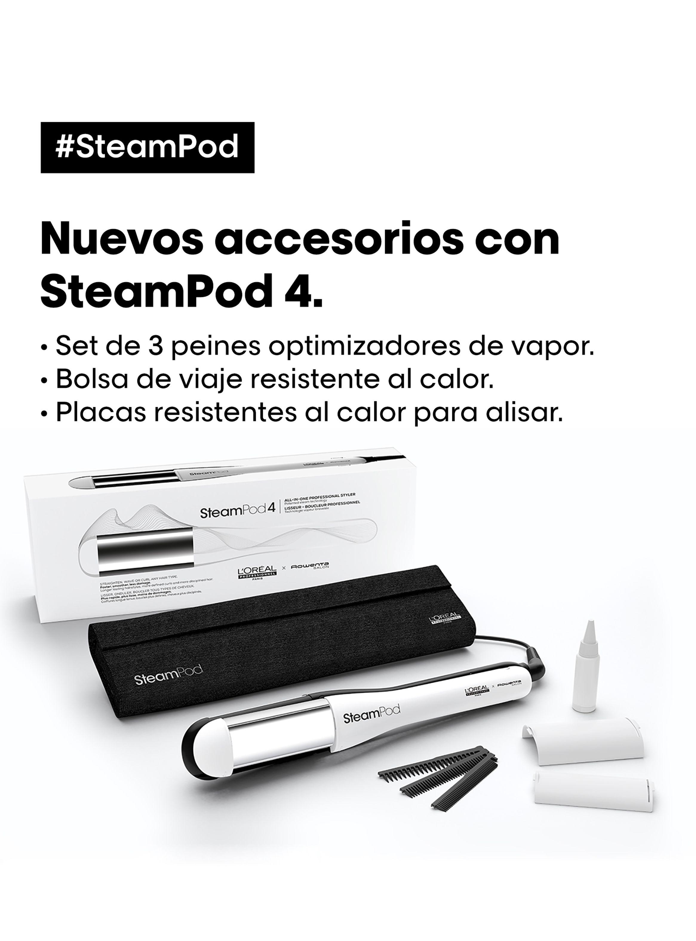 Set Alisador y Rizador Profesional de Cabello a Vapor SteamPod 4-5