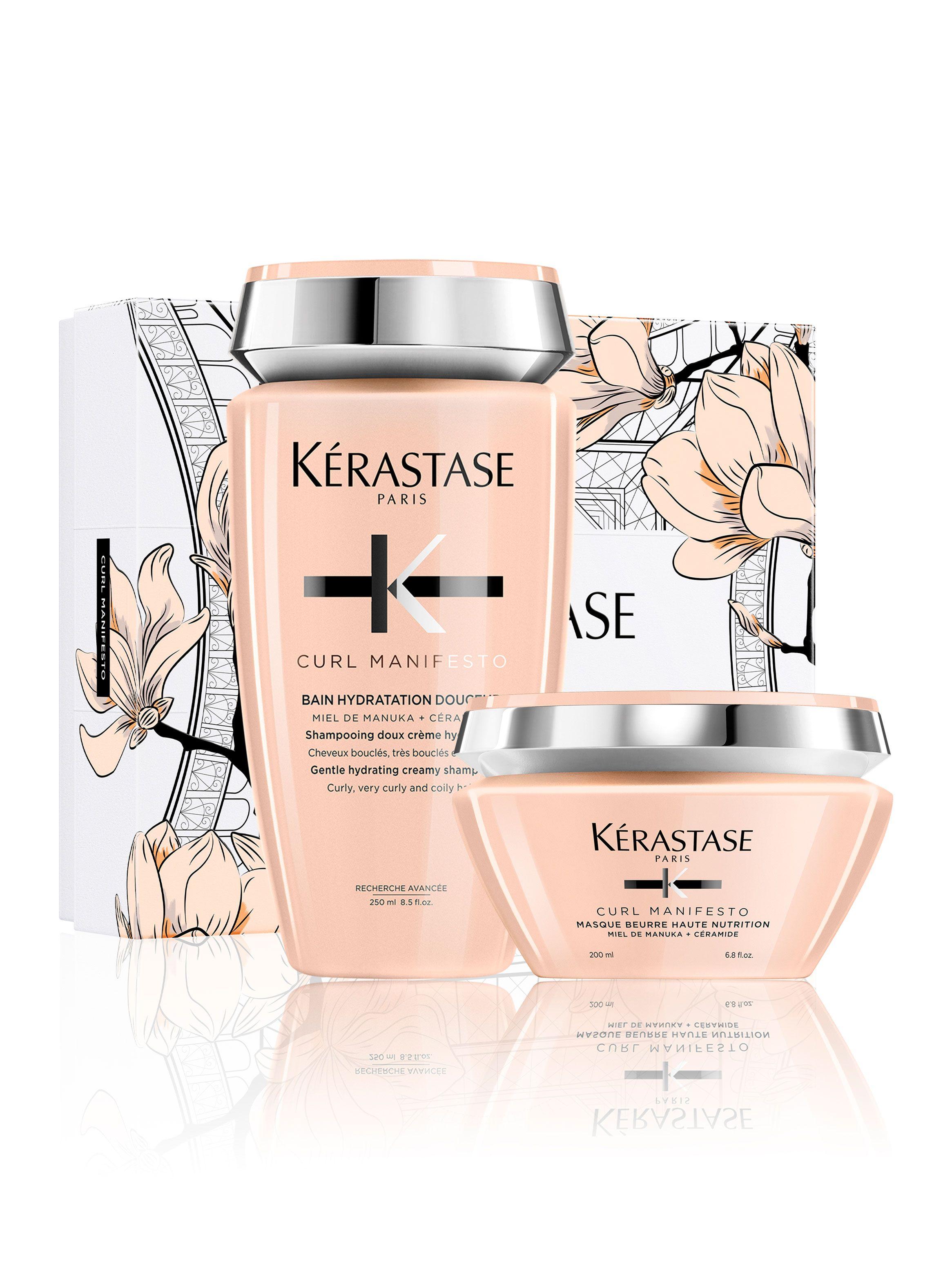 Set Cabello Rizado Shampoo Bain Hydratation Douceur 250 ml + Masque Beurre Haute 200 ml-0