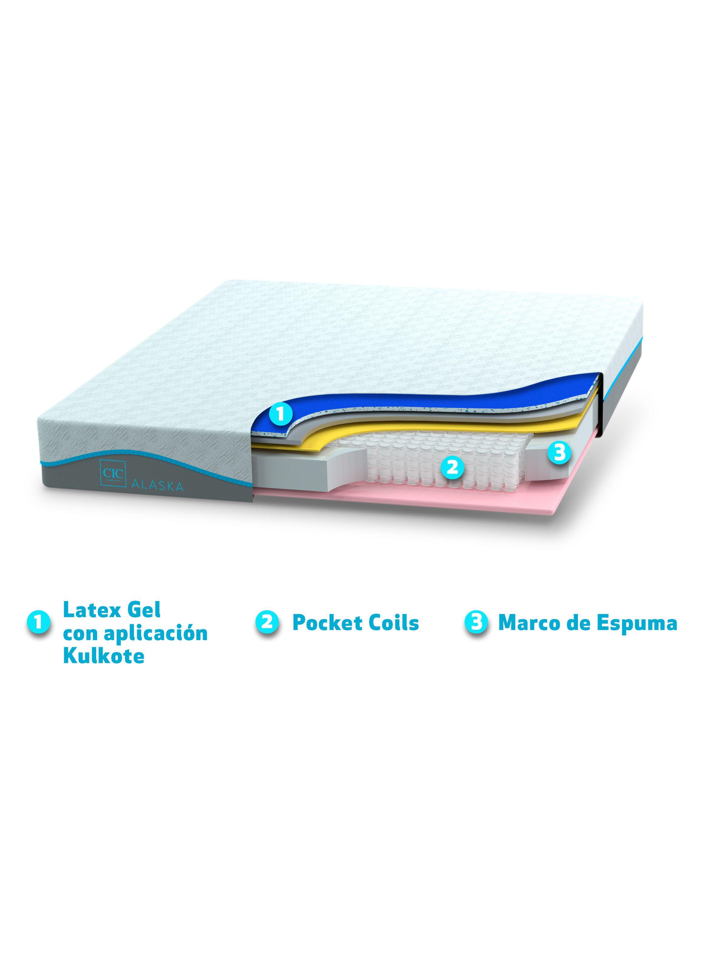 Cama Europea Alaska 2 Plazas Base Dividida-3
