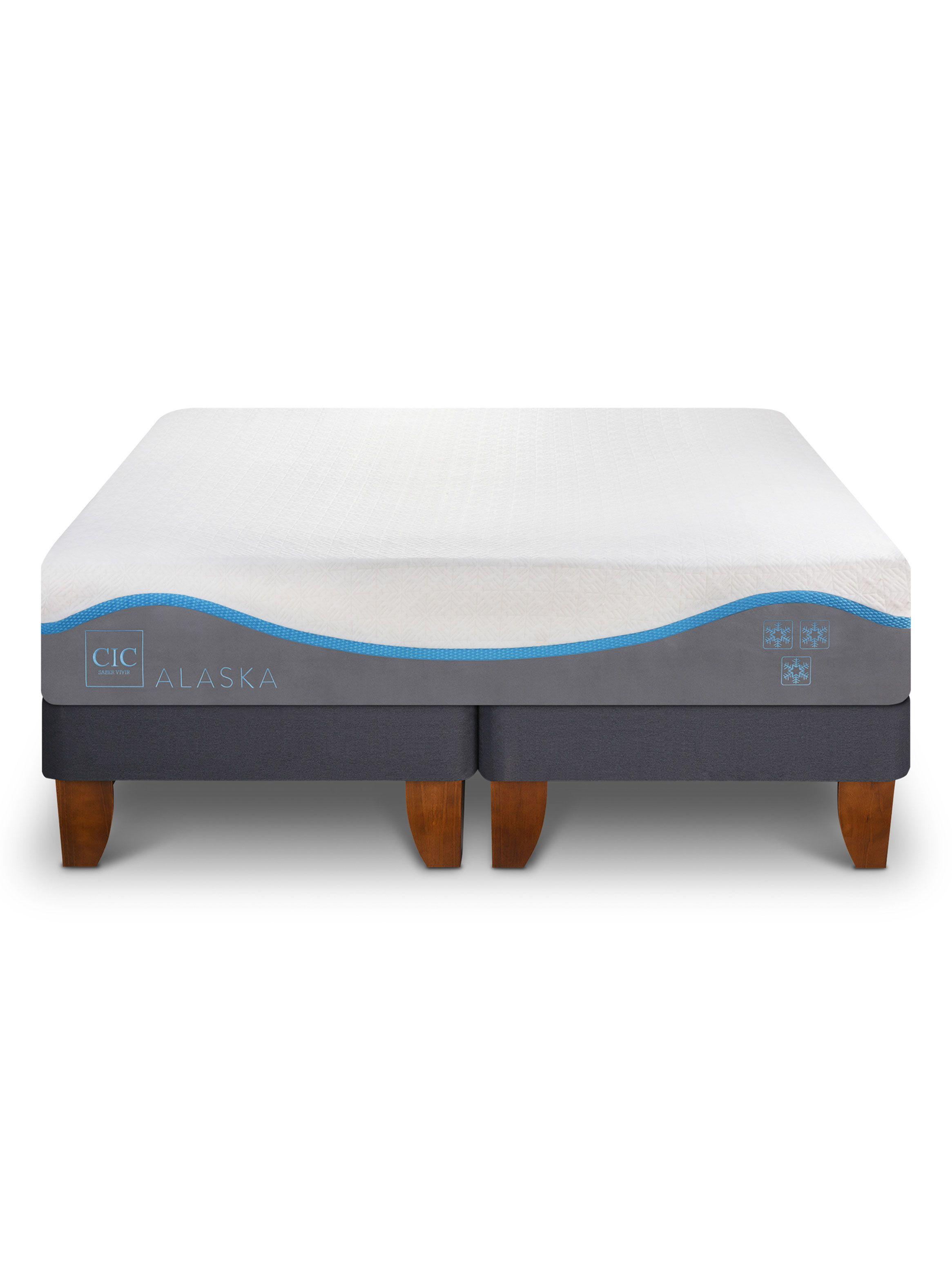 Cama Europea Alaska 2 Plazas Base Dividida-2
