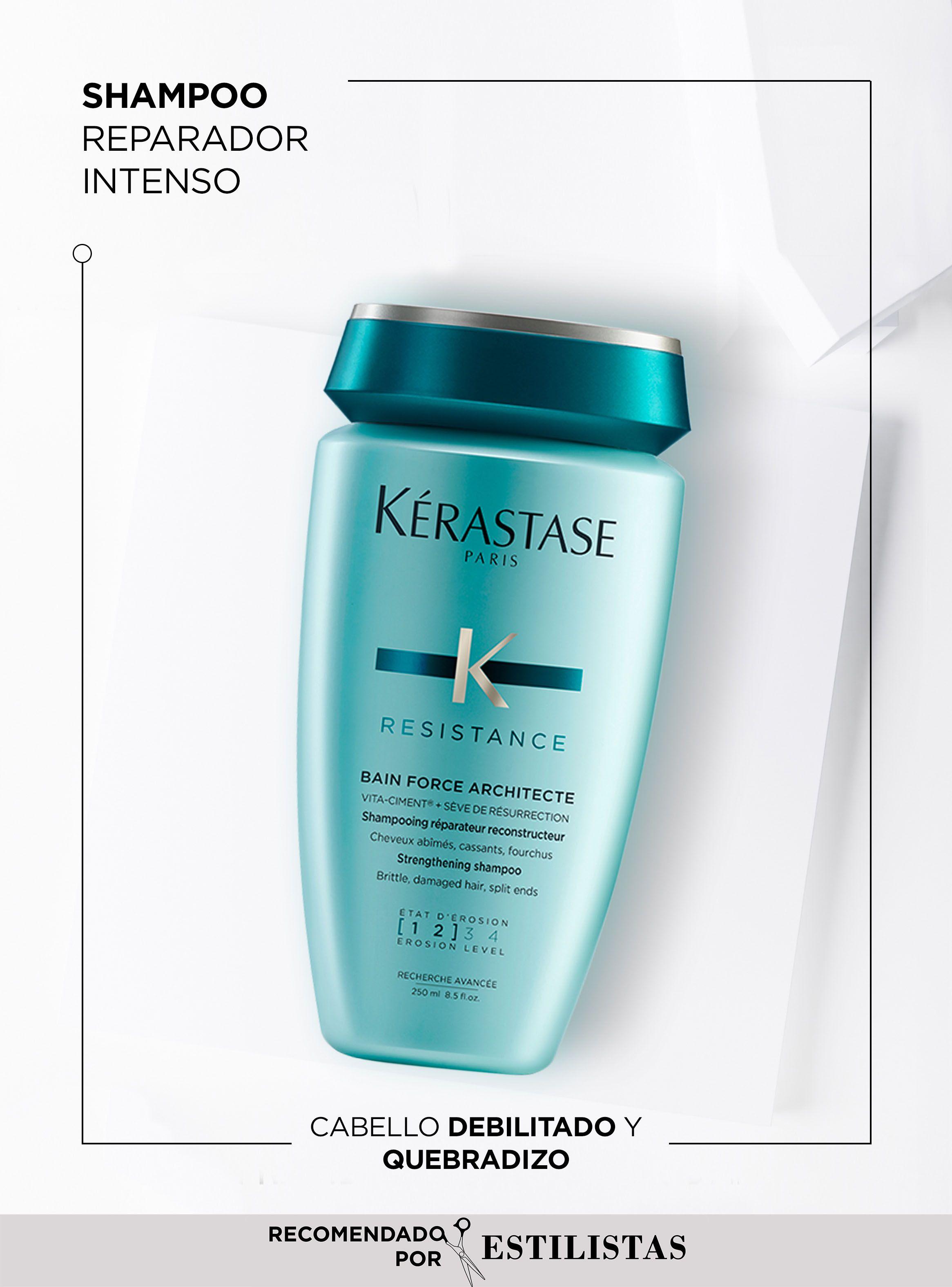 Set Cabello Debilitado Resistance Shampoo Bain Force Architecte 250 ml + Acondicionador Ciment Anti-usure 200 ml-2